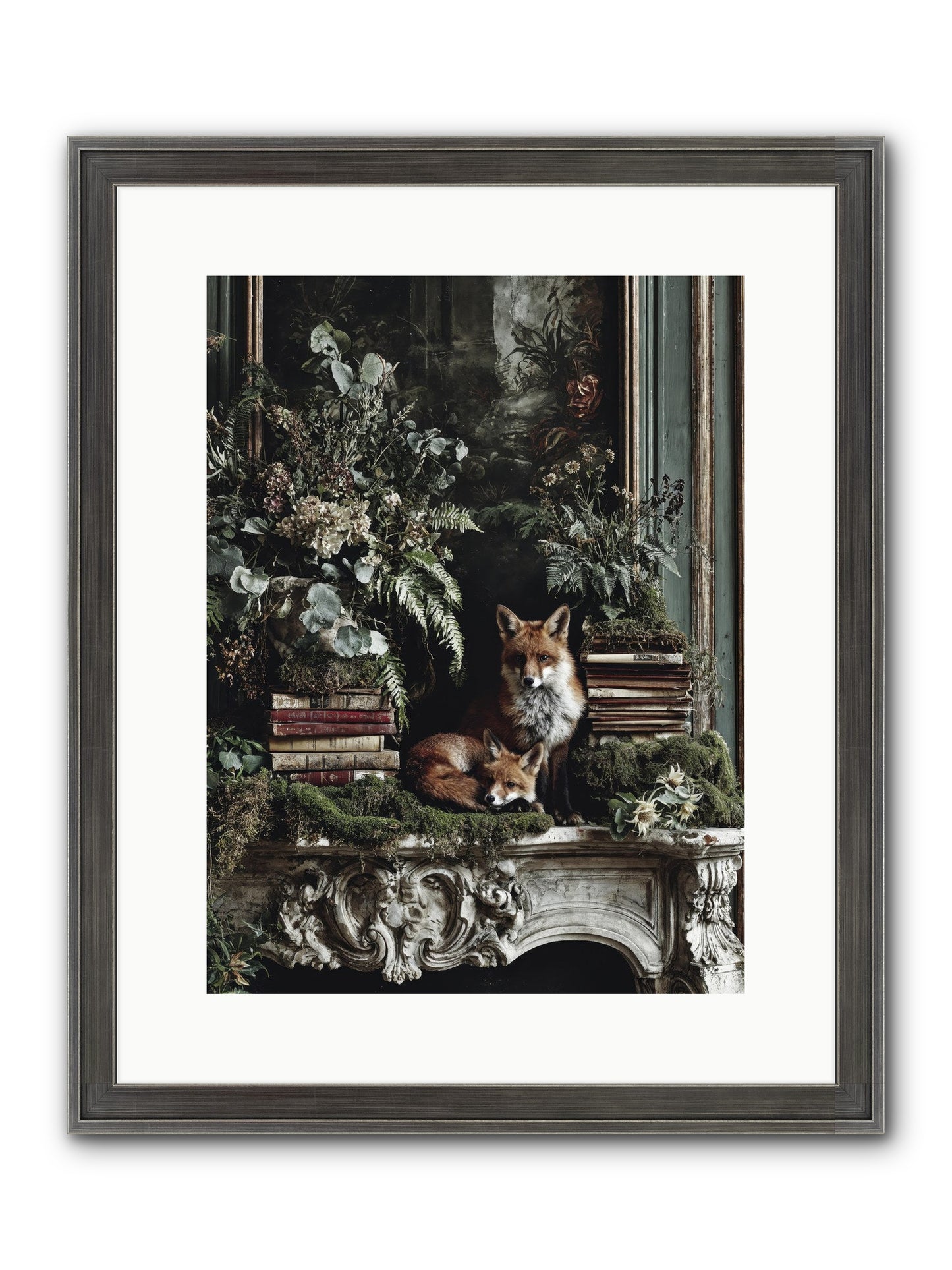 The Honey Spell Framed Print - Slimwoods Black/Silver 12x16