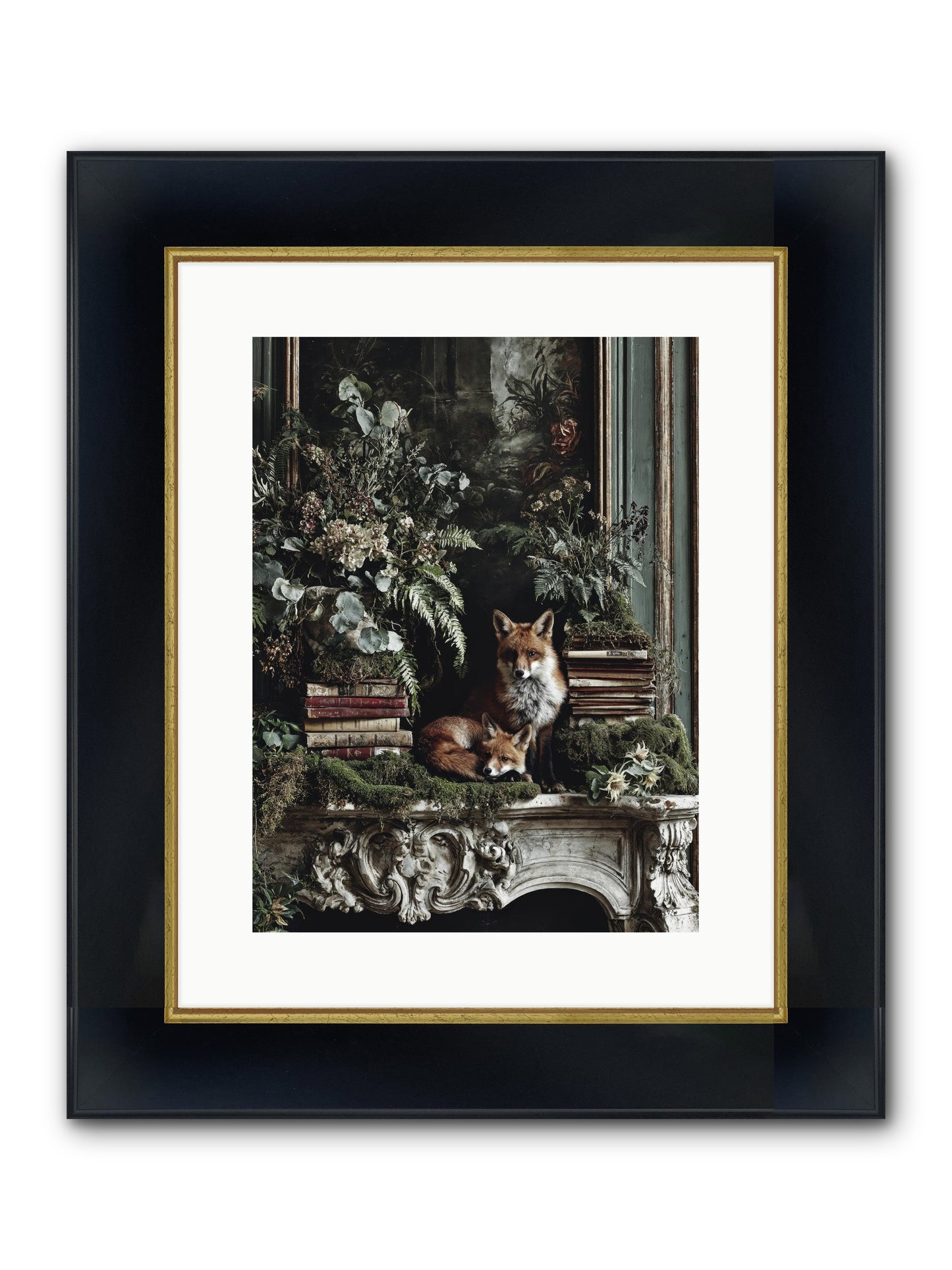 The Honey Spell Framed Print - Wide Black w/Gold 12x16