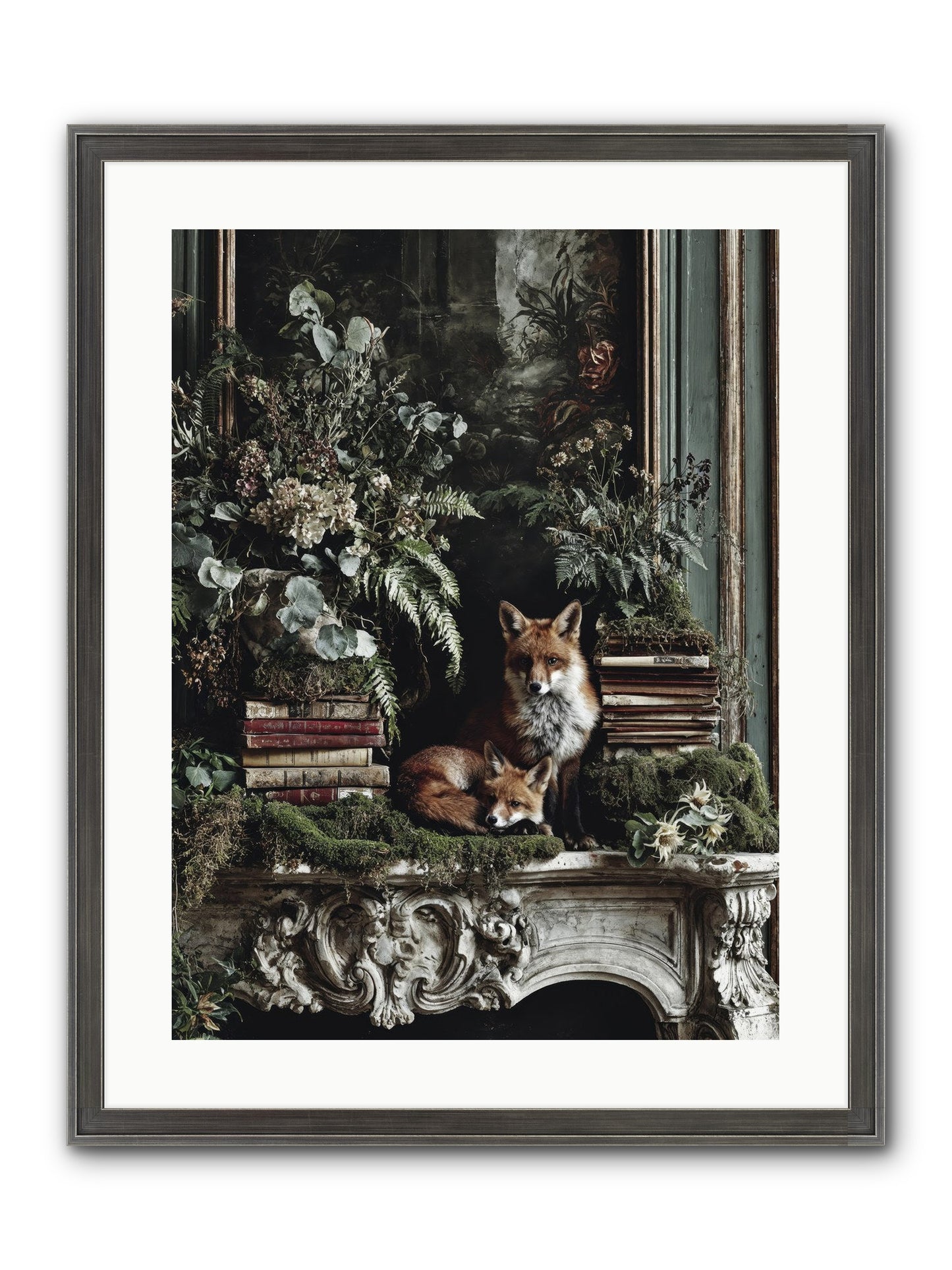The Honey Spell Framed Print - Slimwoods Black/Silver 18x24
