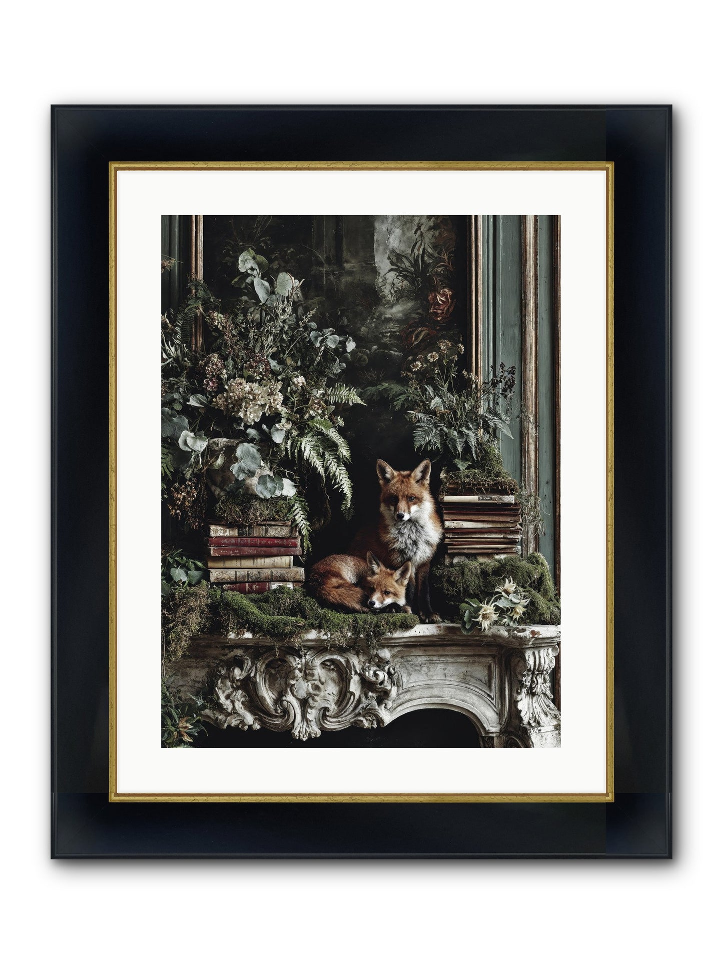 The Honey Spell Framed Print - Wide Black w/Gold 18x24