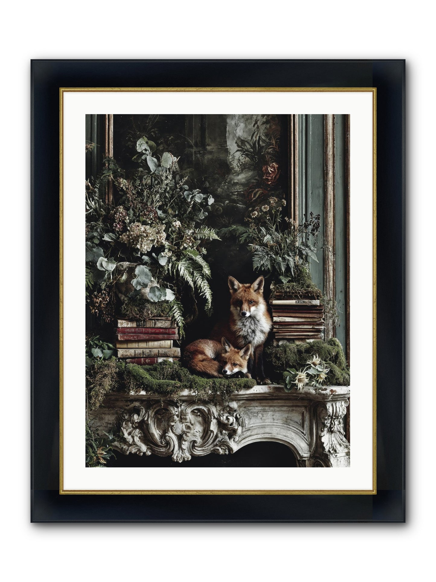 The Honey Spell Framed Print - Wide Black w/Gold 24x32