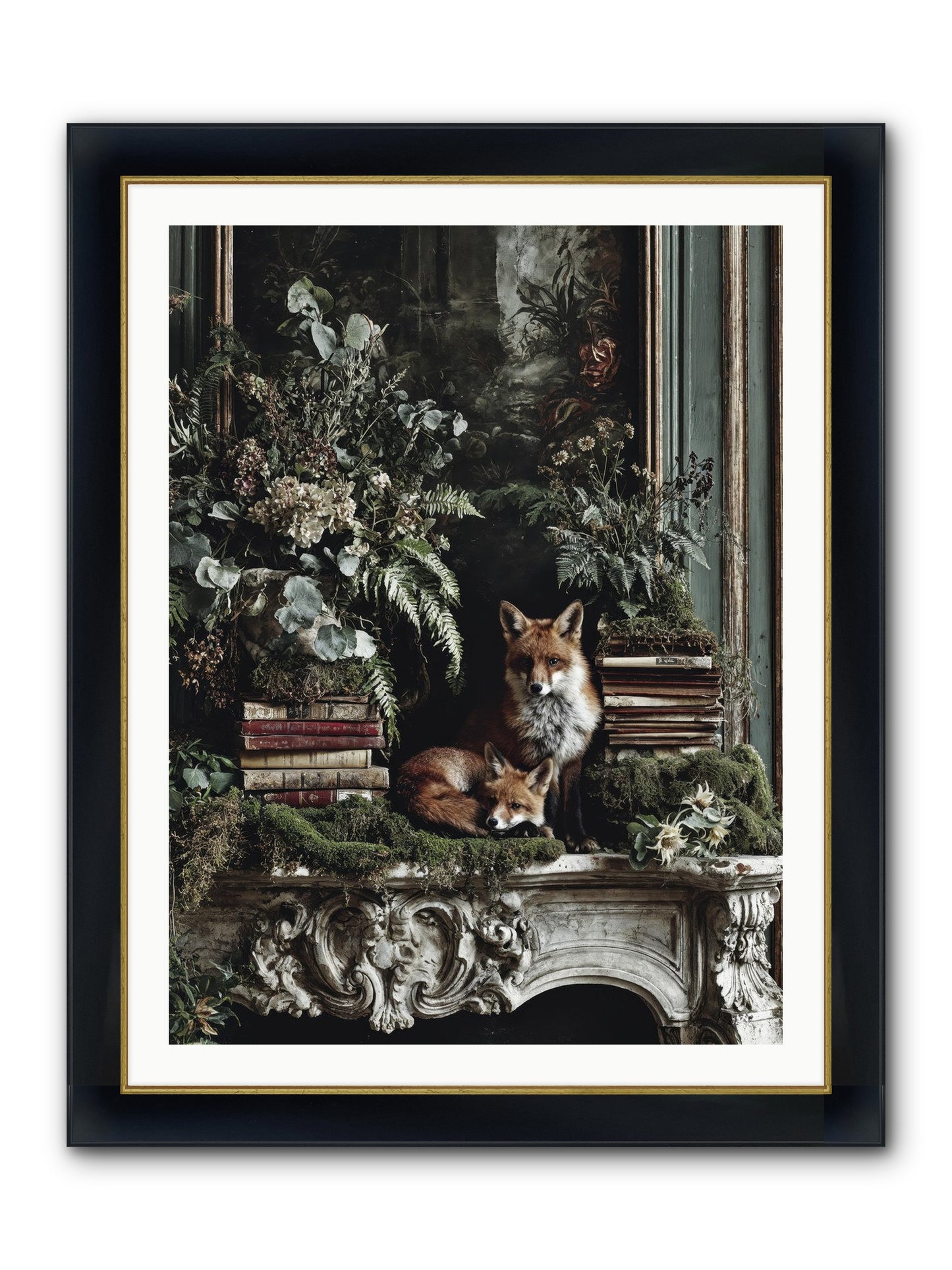 The Honey Spell Framed Print - Wide Black w/Gold 30x40