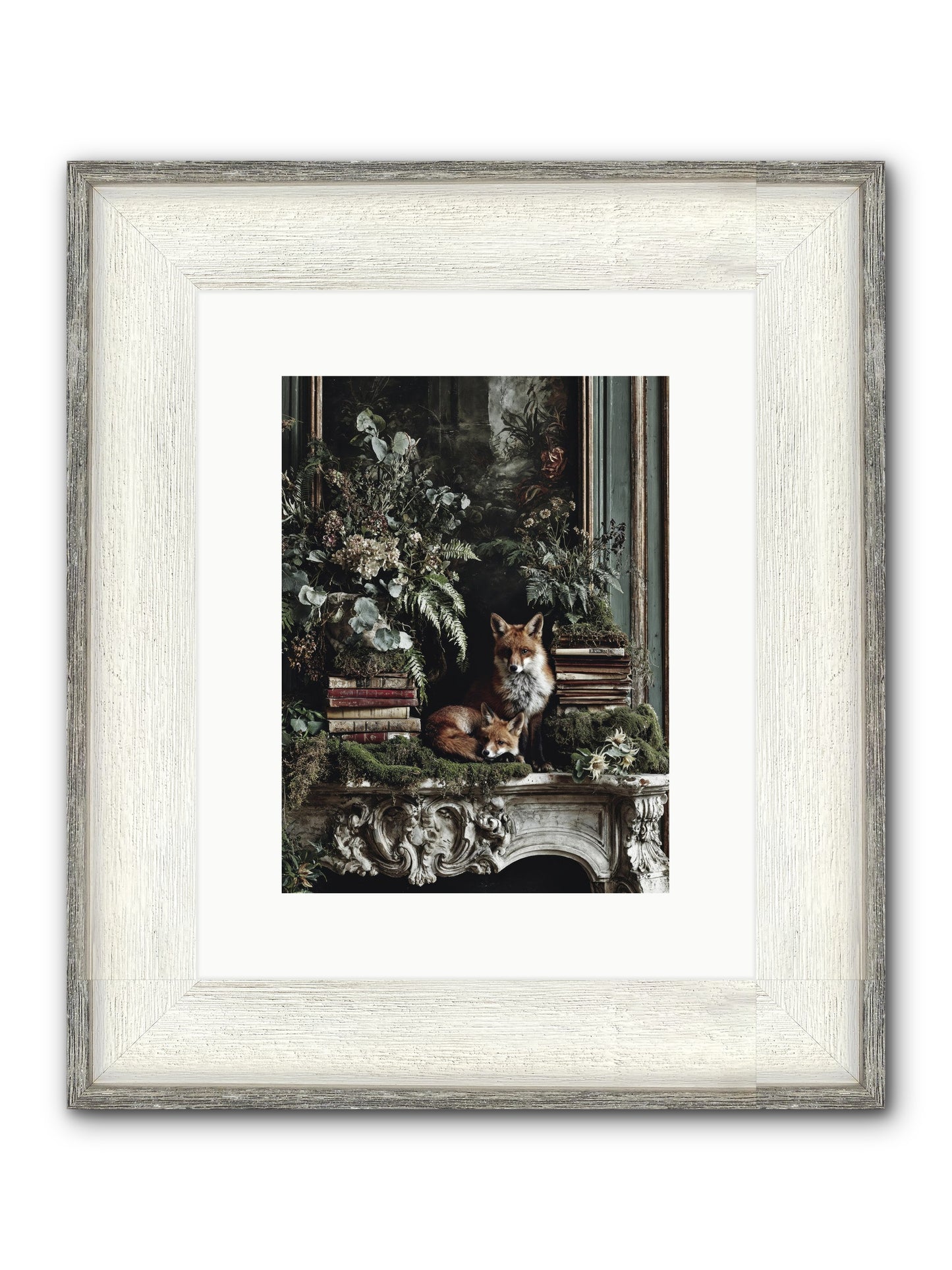 The Honey Spell Framed Print - Driftwood White 9x12