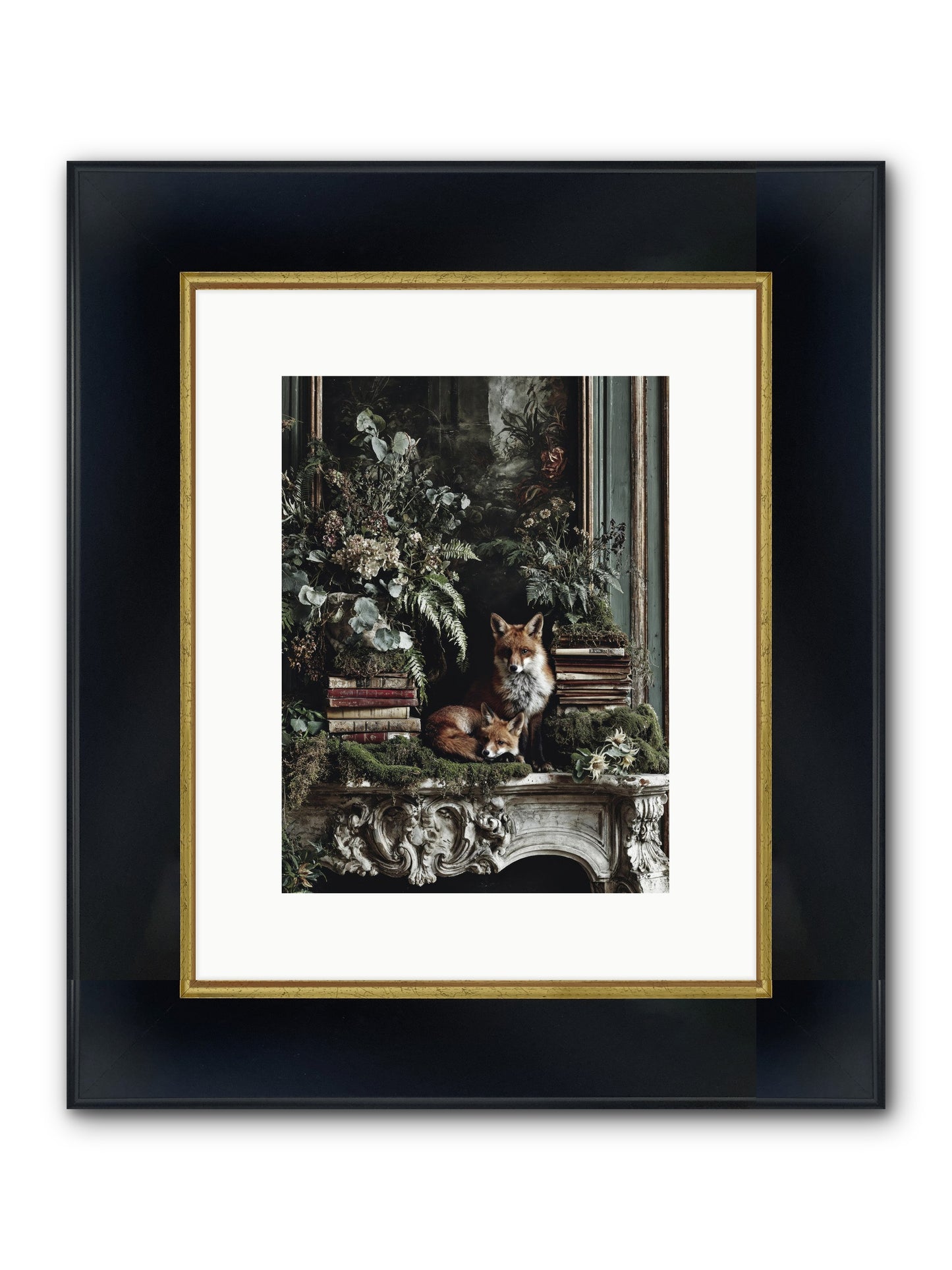The Honey Spell Framed Print - Wide Black w/Gold 9x12