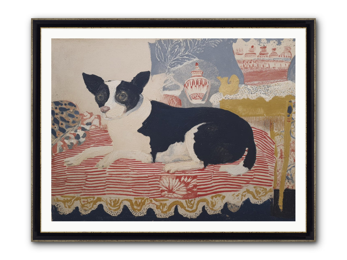The Honeysuckle Hypothesis Framed Print - Black & Gold 48x36