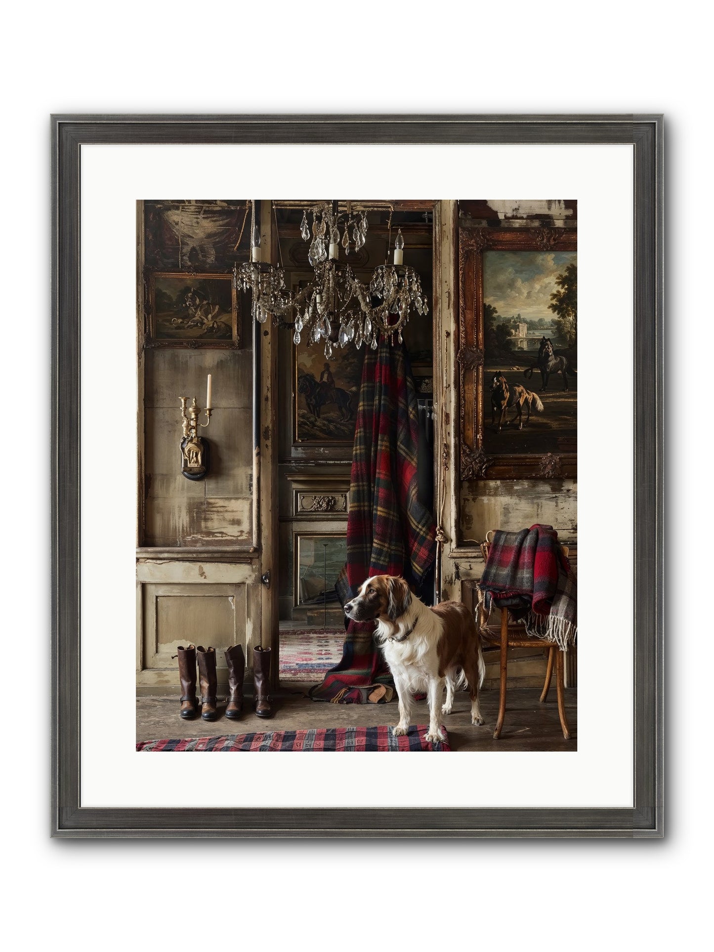 The Honorable Biscuit Framed Print - Slimwoods Black/Silver 16x20