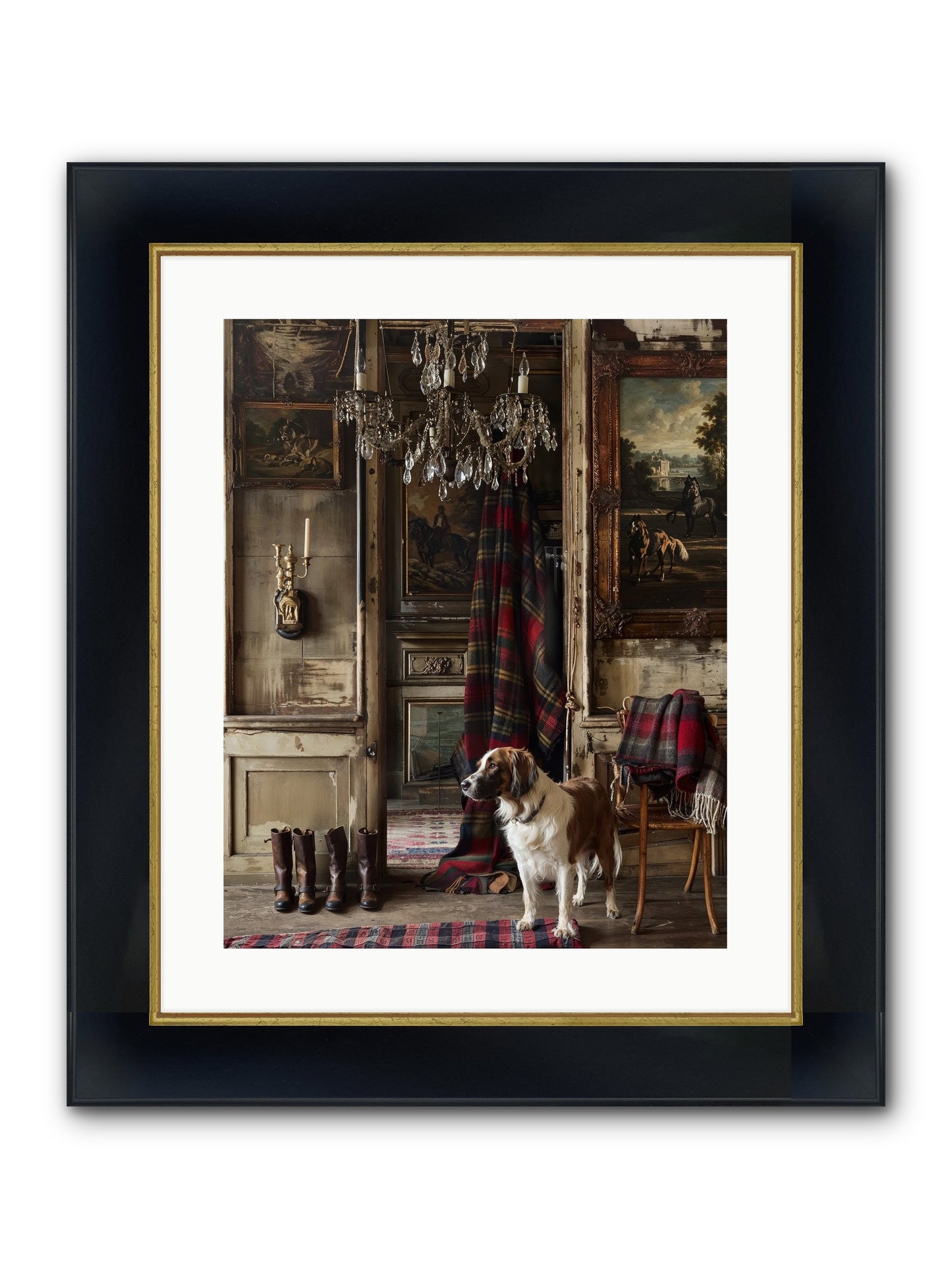 The Honorable Biscuit Framed Print - Wide Black w/Gold 16x20