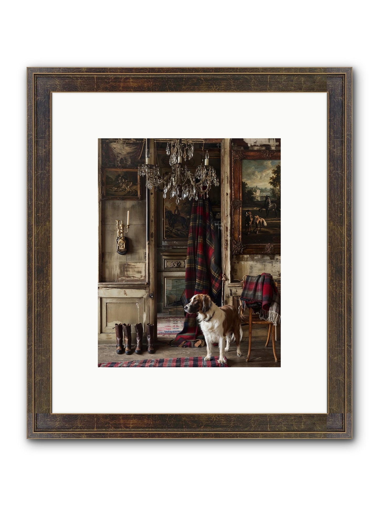 The Honorable Biscuit Framed Print - Slimwoods Black/Gold 8x10