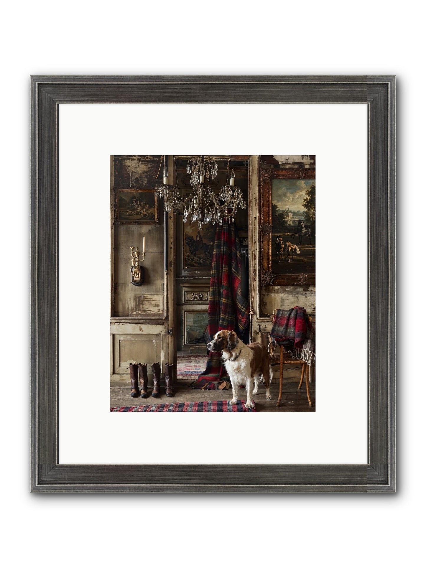 The Honorable Biscuit Framed Print - Slimwoods Black/Silver 8x10