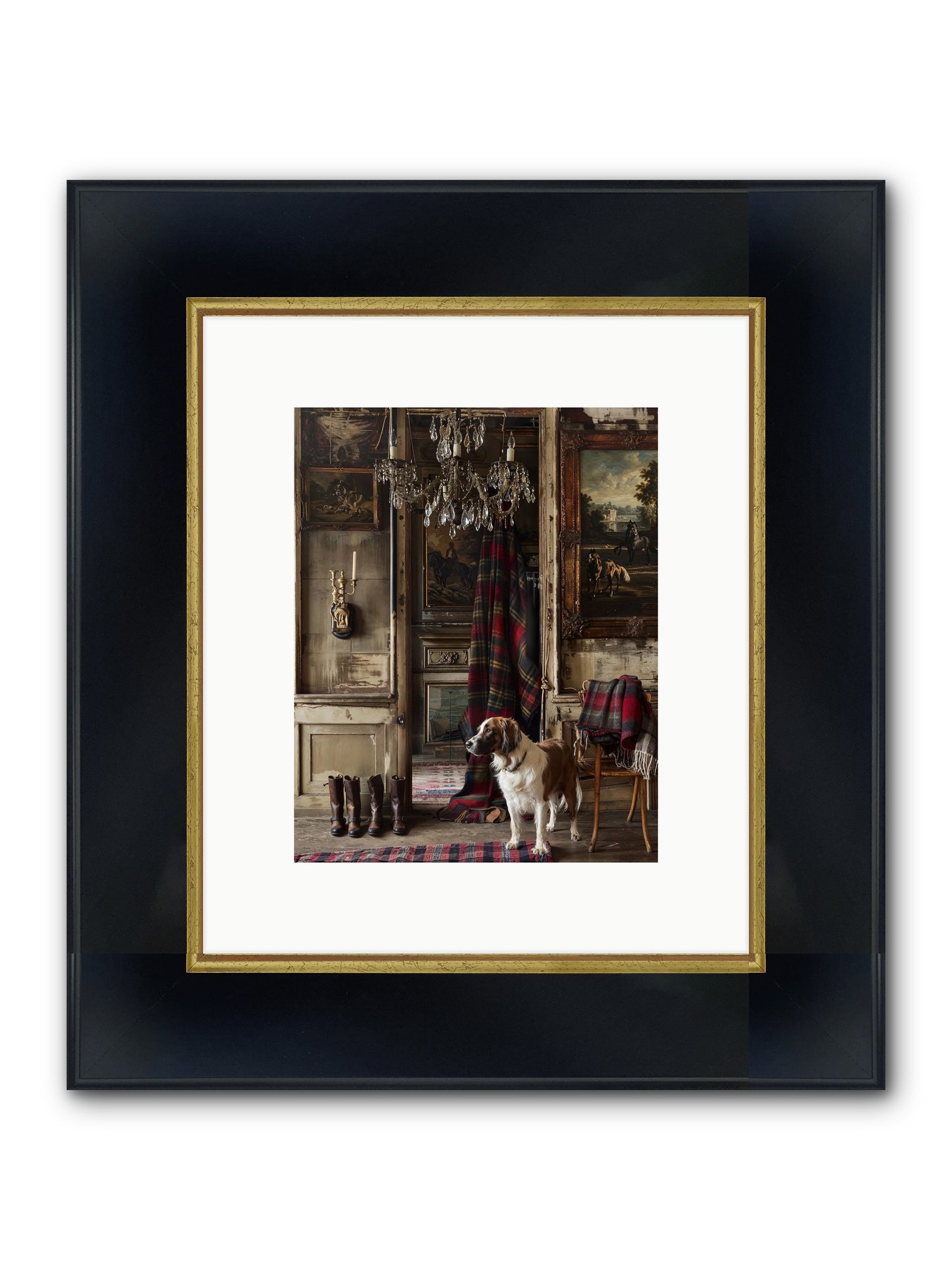 The Honorable Biscuit Framed Print - Wide Black w/Gold 8x10