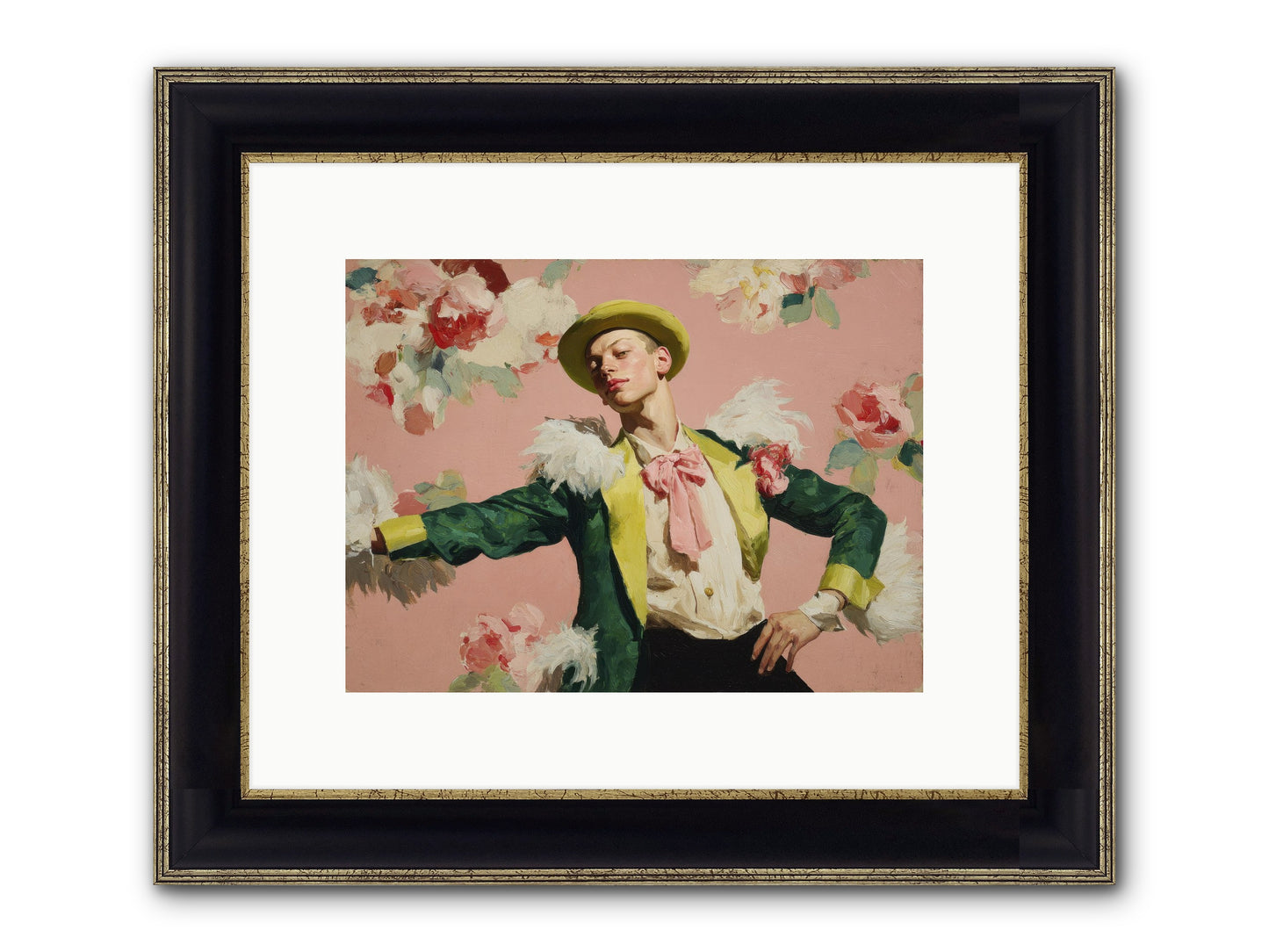 The Host Framed Print - Black & Gold 12x9