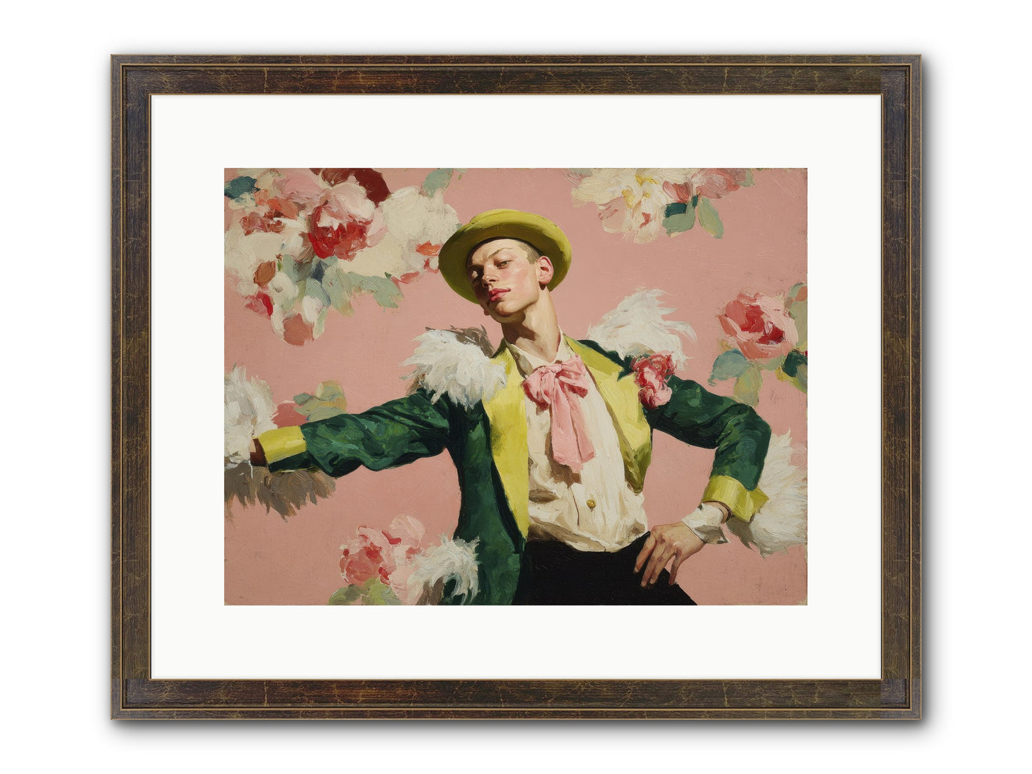 The Host Framed Print - Slimwoods Black/Gold 16x12
