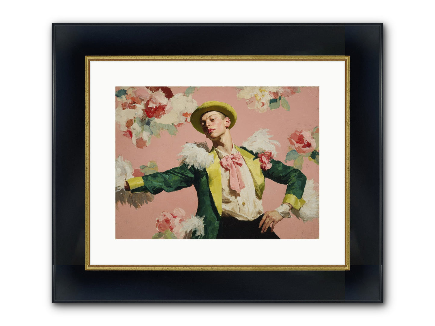 The Host Framed Print - Wide Black w/Gold 16x12