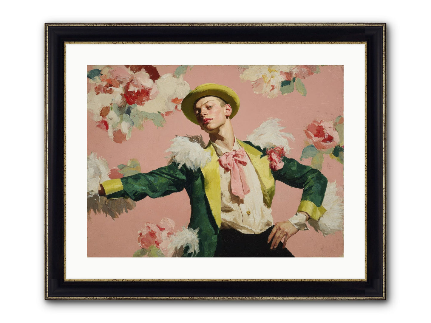 The Host Framed Print - Black & Gold 24x18
