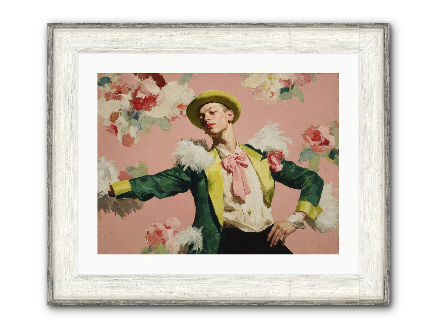 The Host Framed Print - Driftwood White 24x18