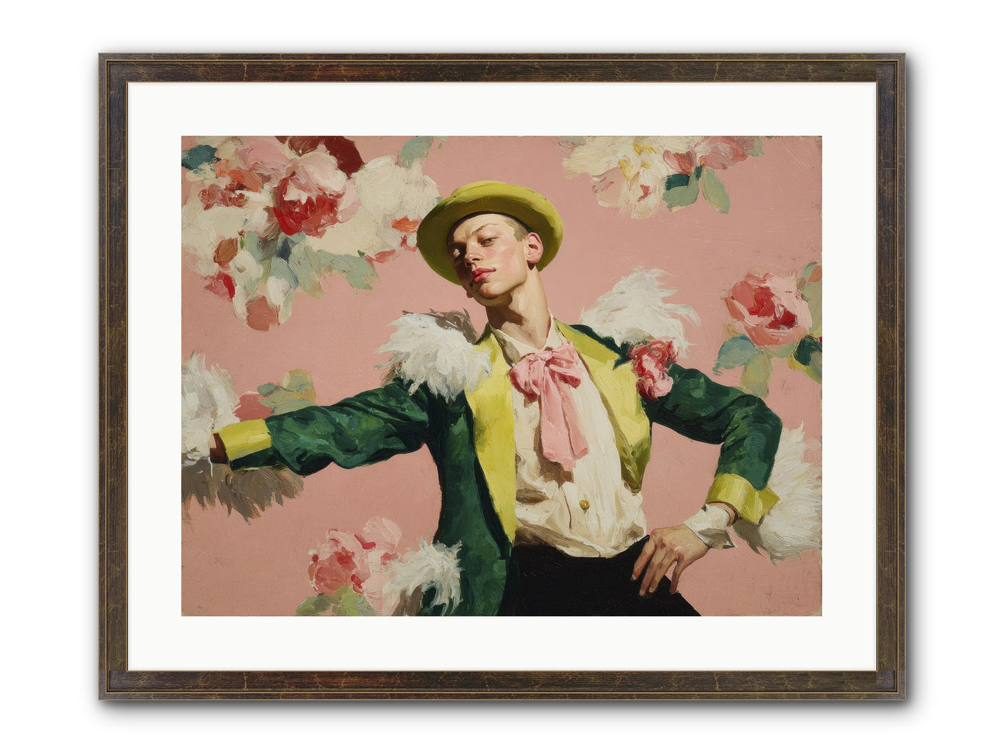 The Host Framed Print - Slimwoods Black/Gold 24x18