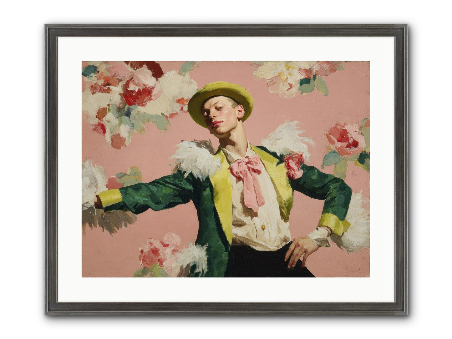The Host Framed Print - Slimwoods Black/Silver 24x18