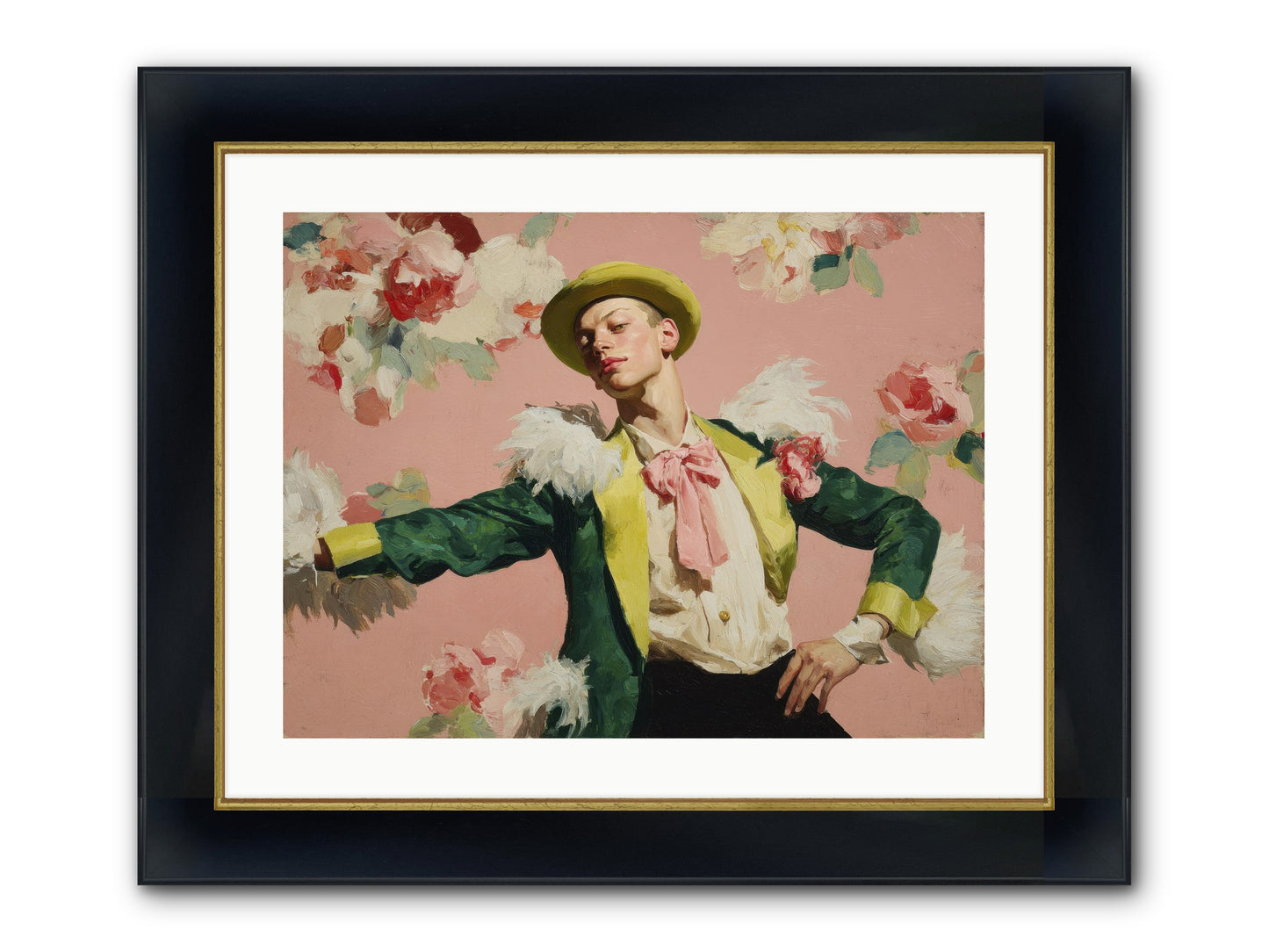 The Host Framed Print - Wide Black w/Gold 24x18