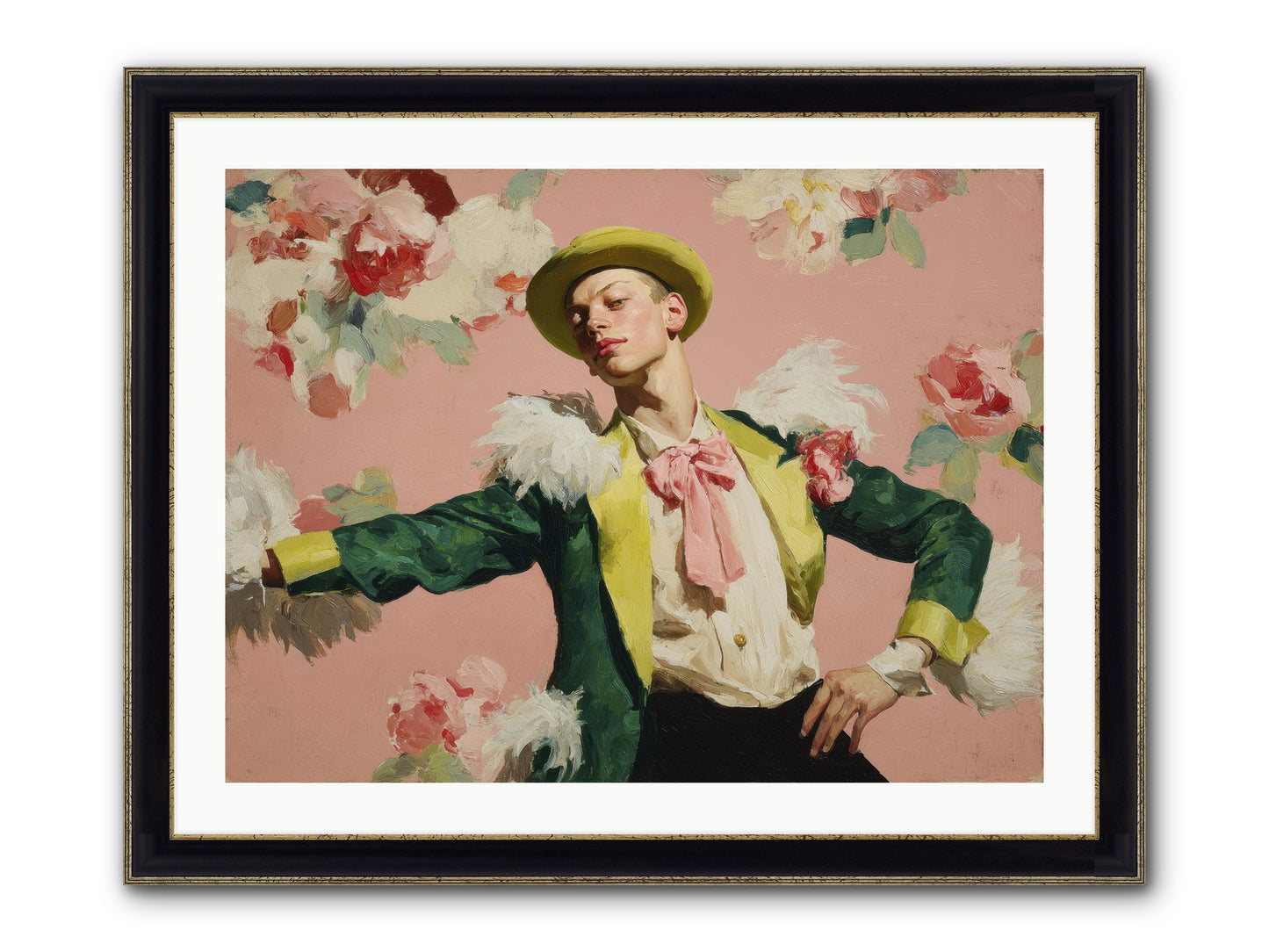 The Host Framed Print - Black & Gold 32x24
