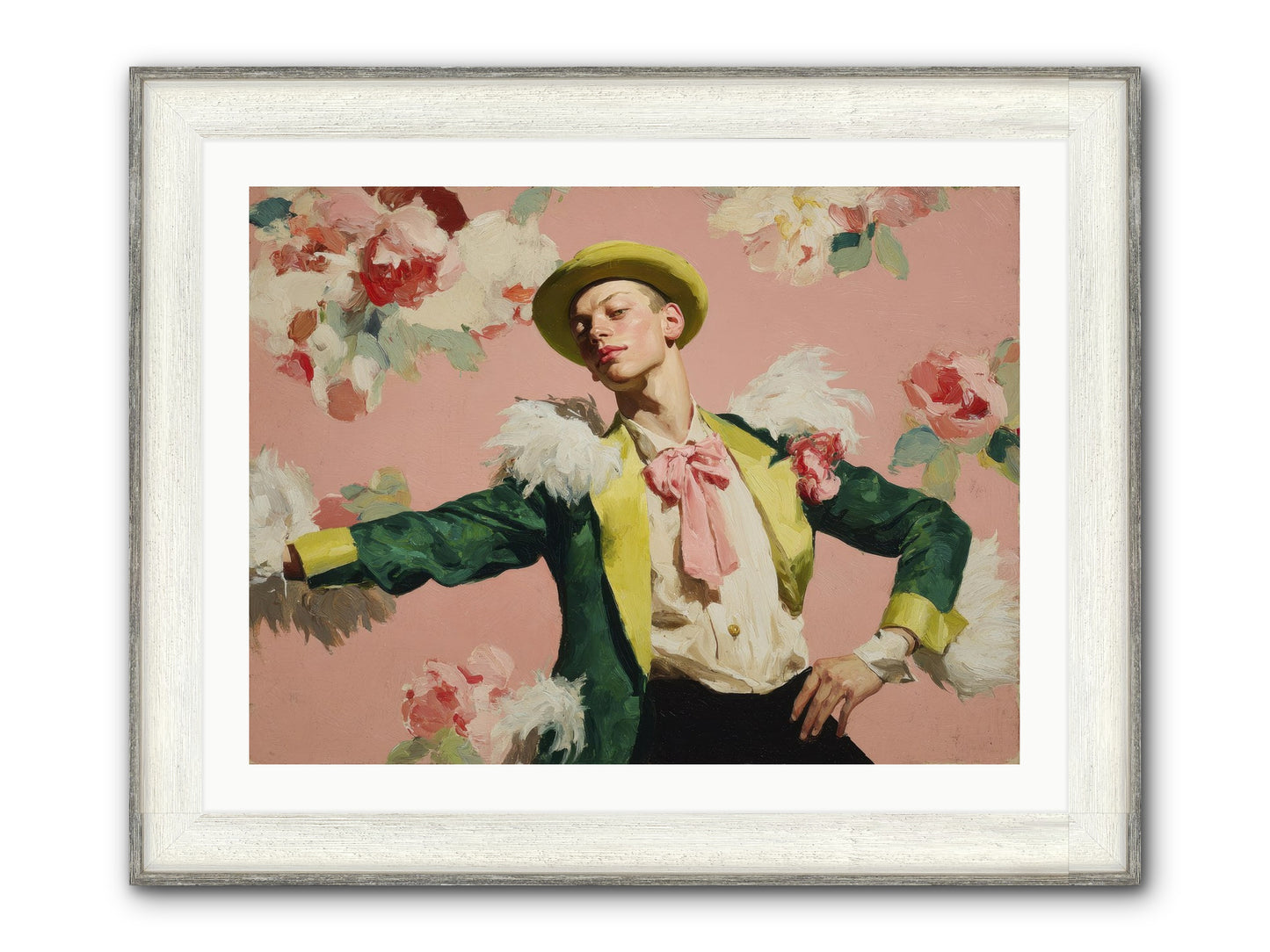 The Host Framed Print - Driftwood White 32x24