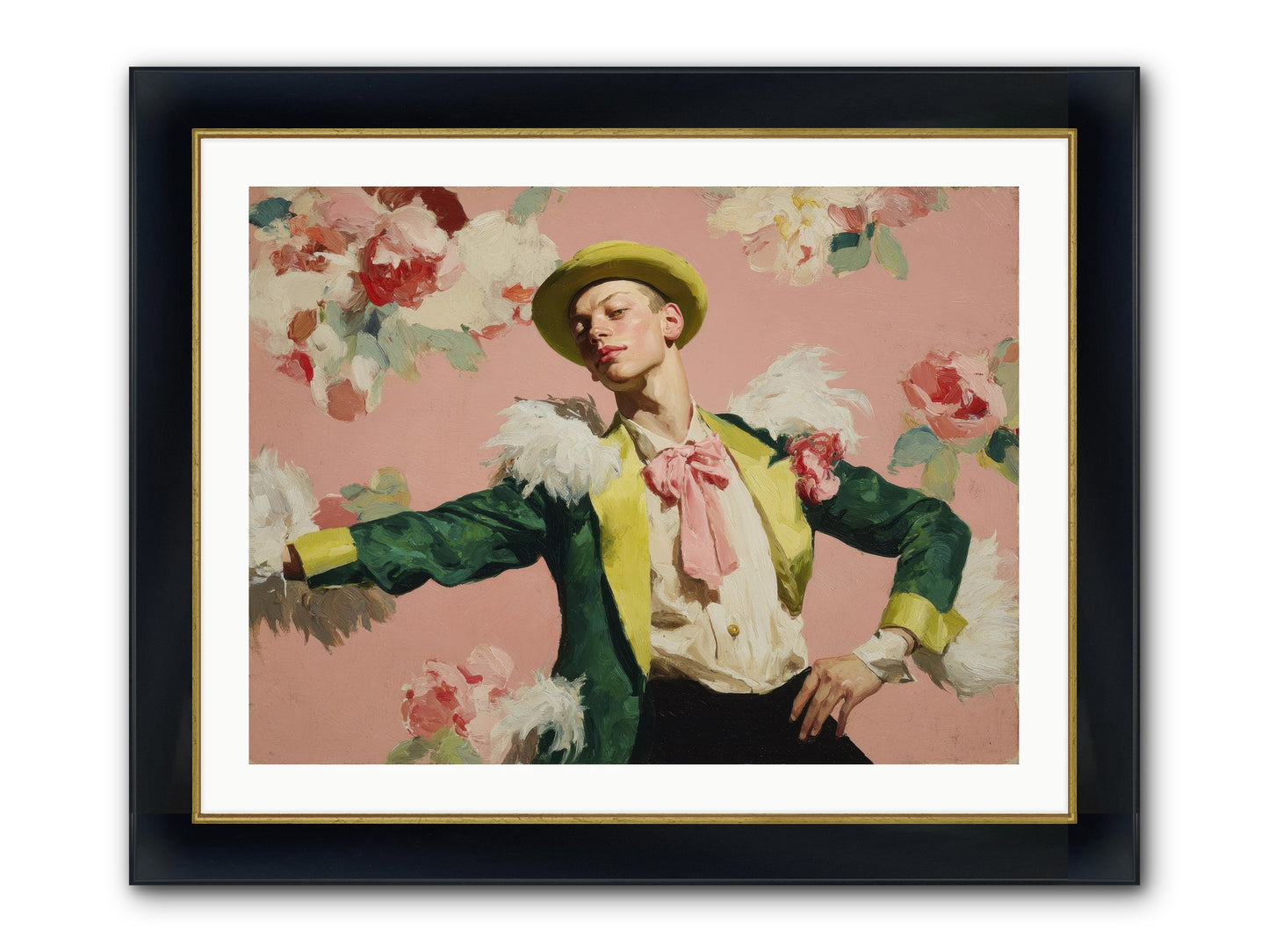 The Host Framed Print - Wide Black w/Gold 32x24