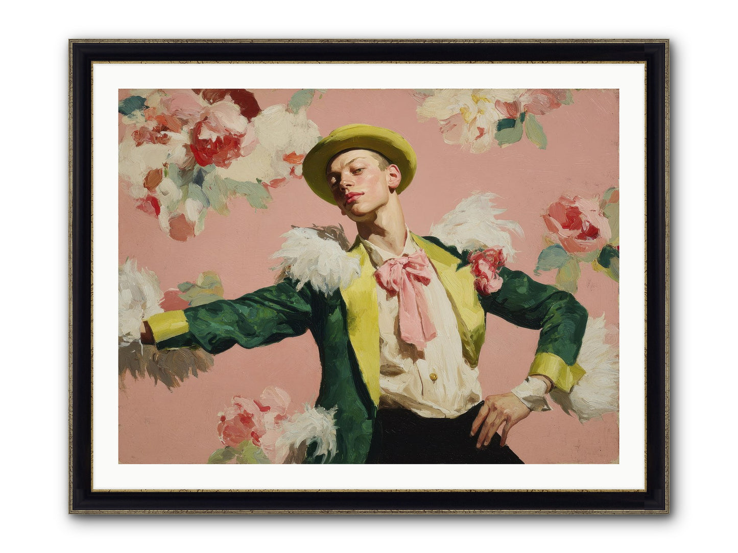The Host Framed Print - Black & Gold 40x30