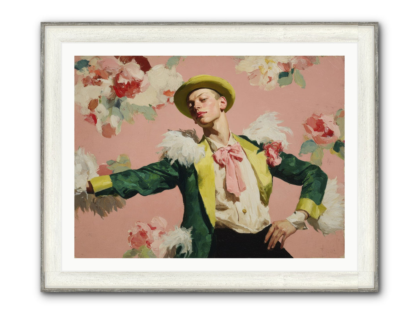 The Host Framed Print - Driftwood White 40x30