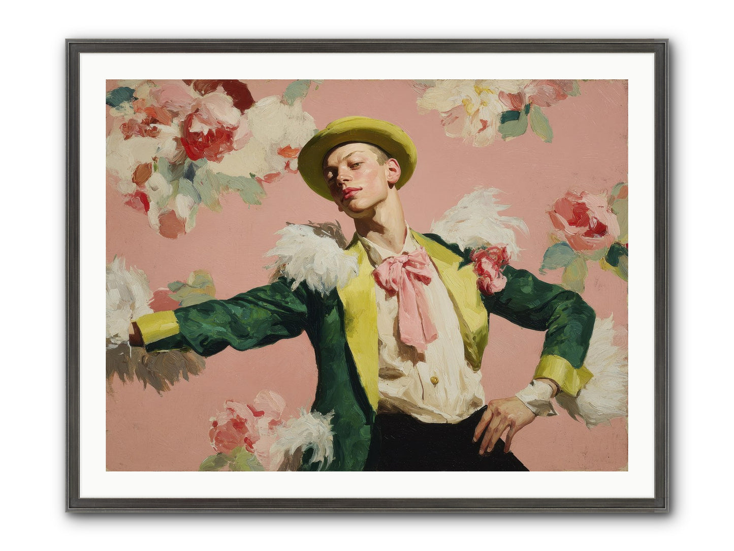 The Host Framed Print - Slimwoods Black/Silver 40x30