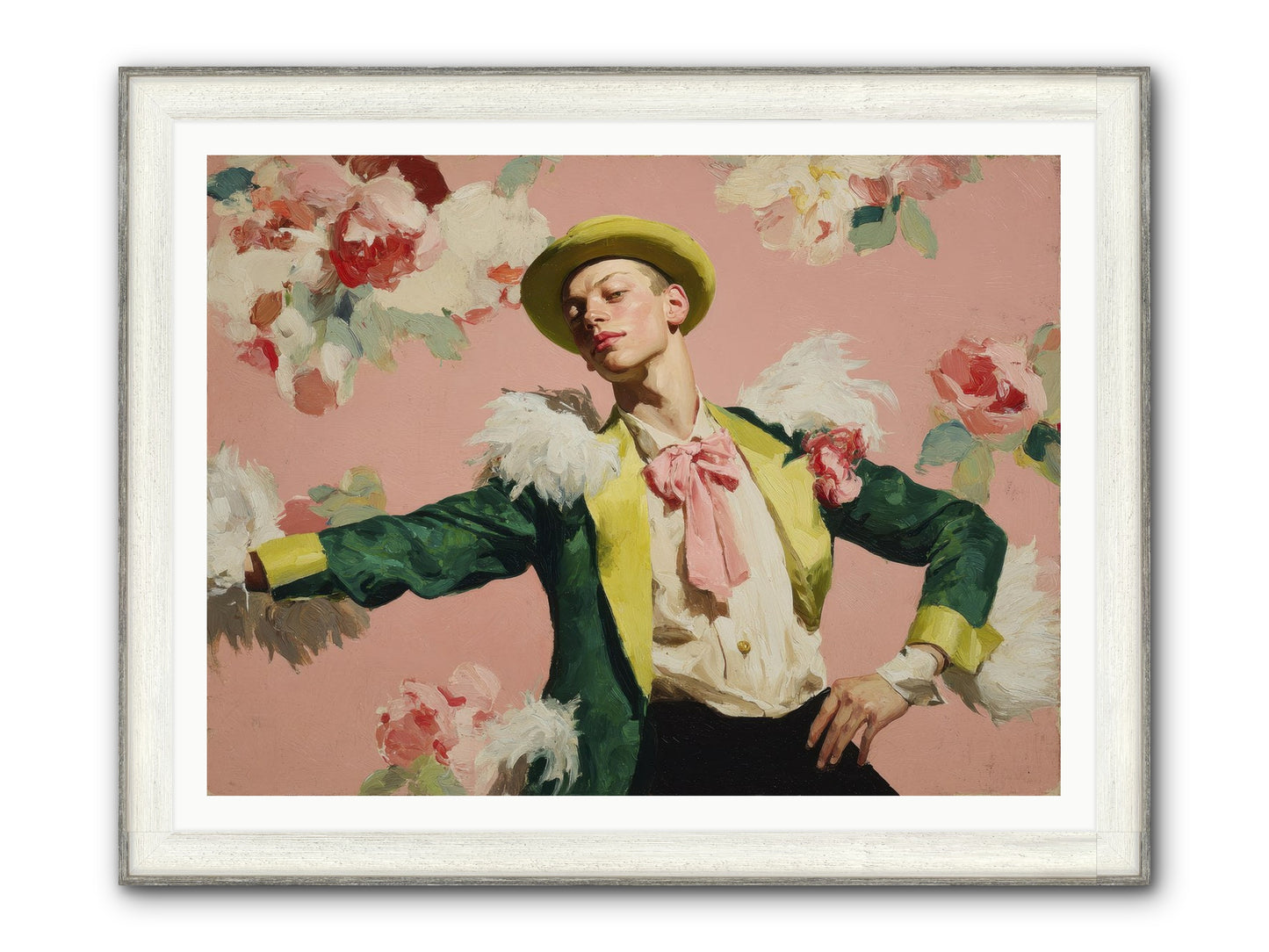 The Host Framed Print - Driftwood White 48x36