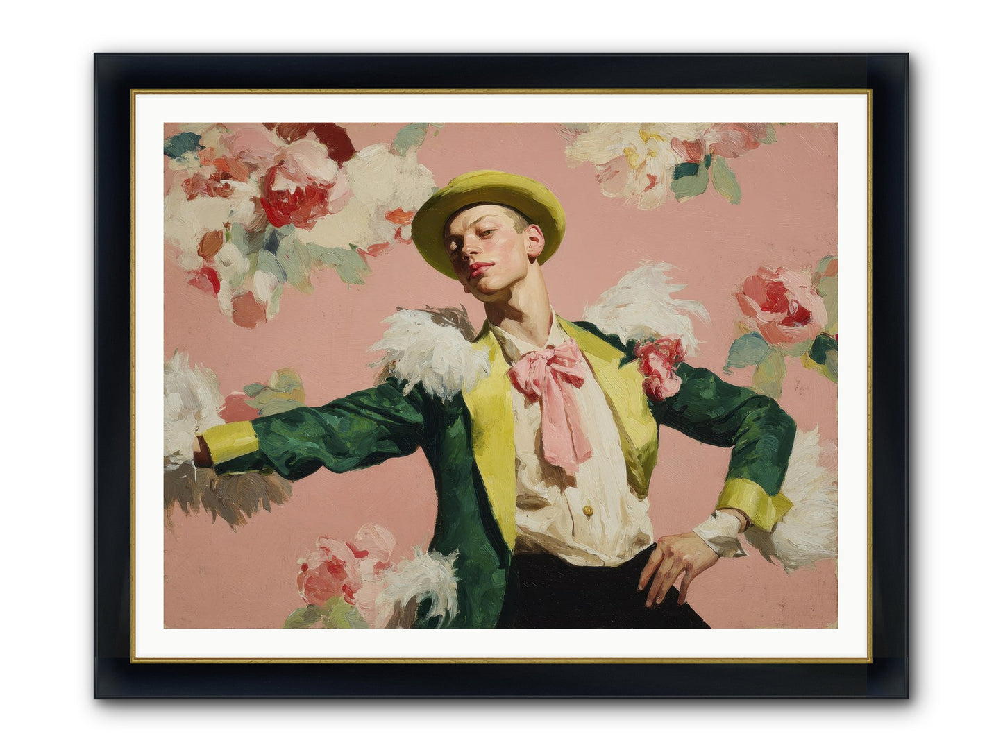 The Host Framed Print - Wide Black w/Gold 48x36
