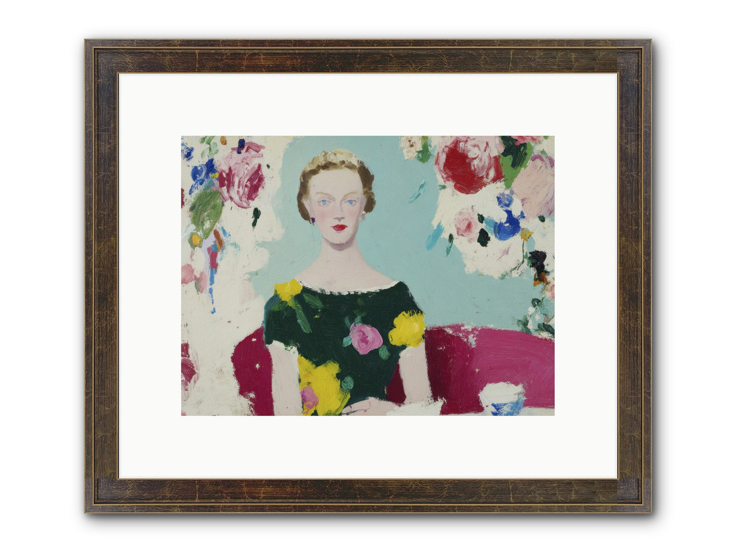 The Hour Before Framed Print - Slimwoods Black/Gold 12x9