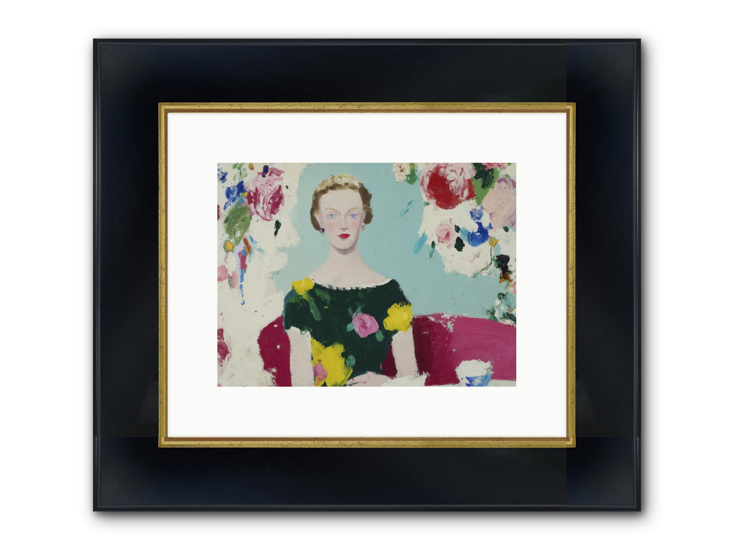 The Hour Before Framed Print - Wide Black w/Gold 12x9