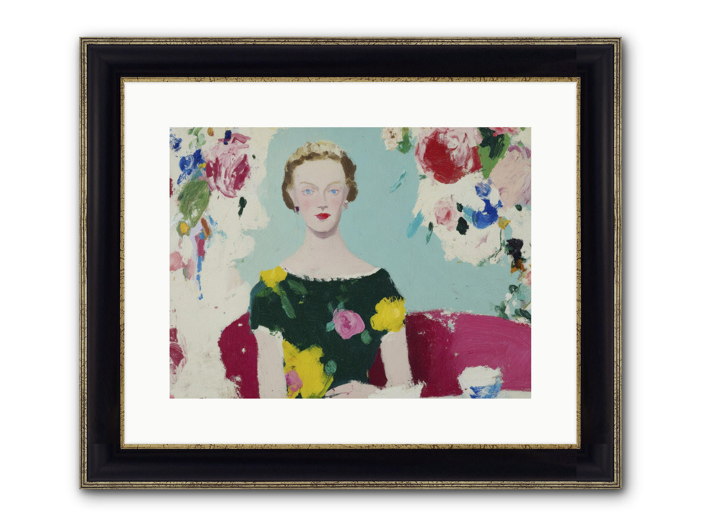 The Hour Before Framed Print - Black & Gold 16x12