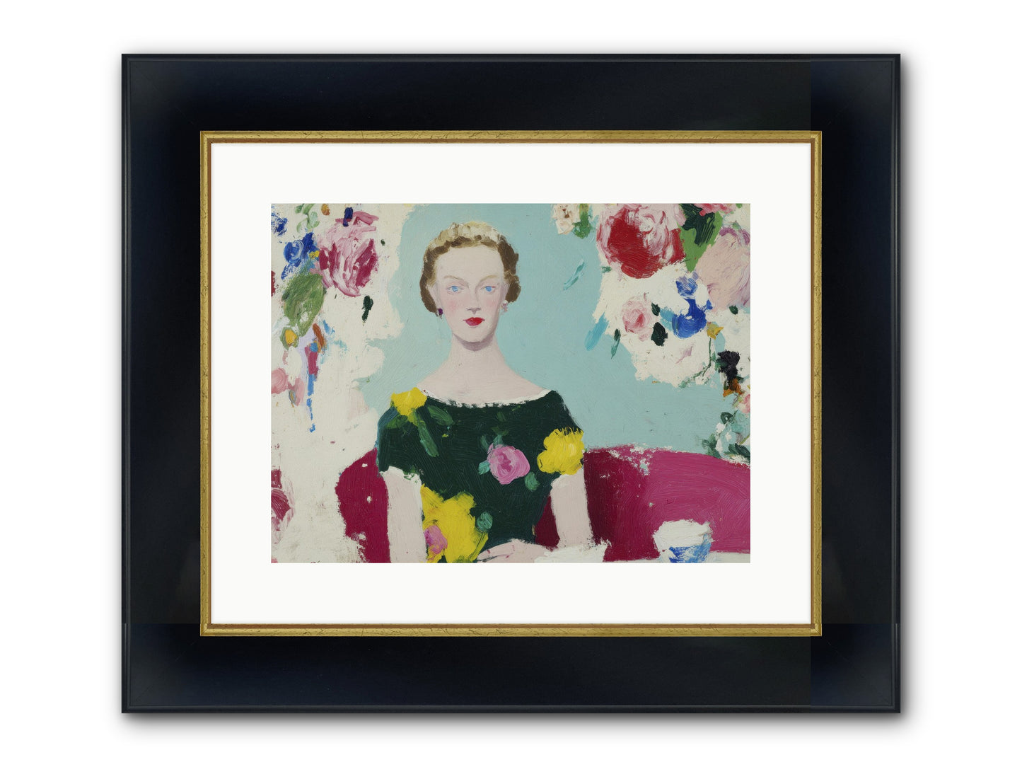 The Hour Before Framed Print - Wide Black w/Gold 16x12