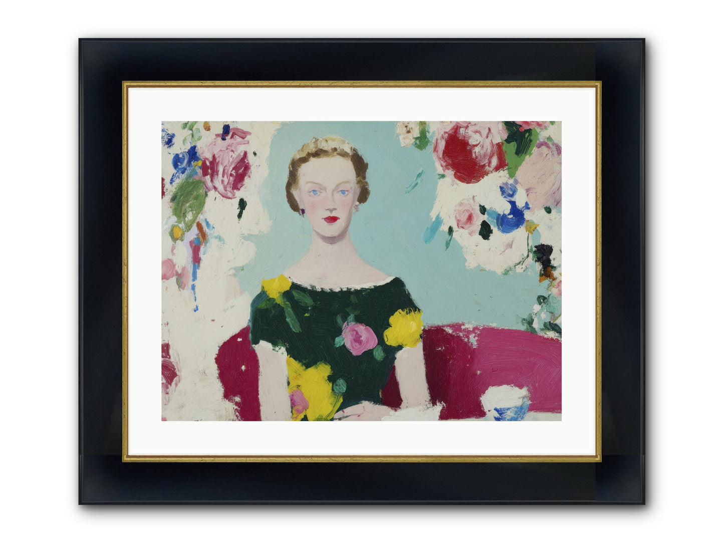 The Hour Before Framed Print - Wide Black w/Gold 24x18