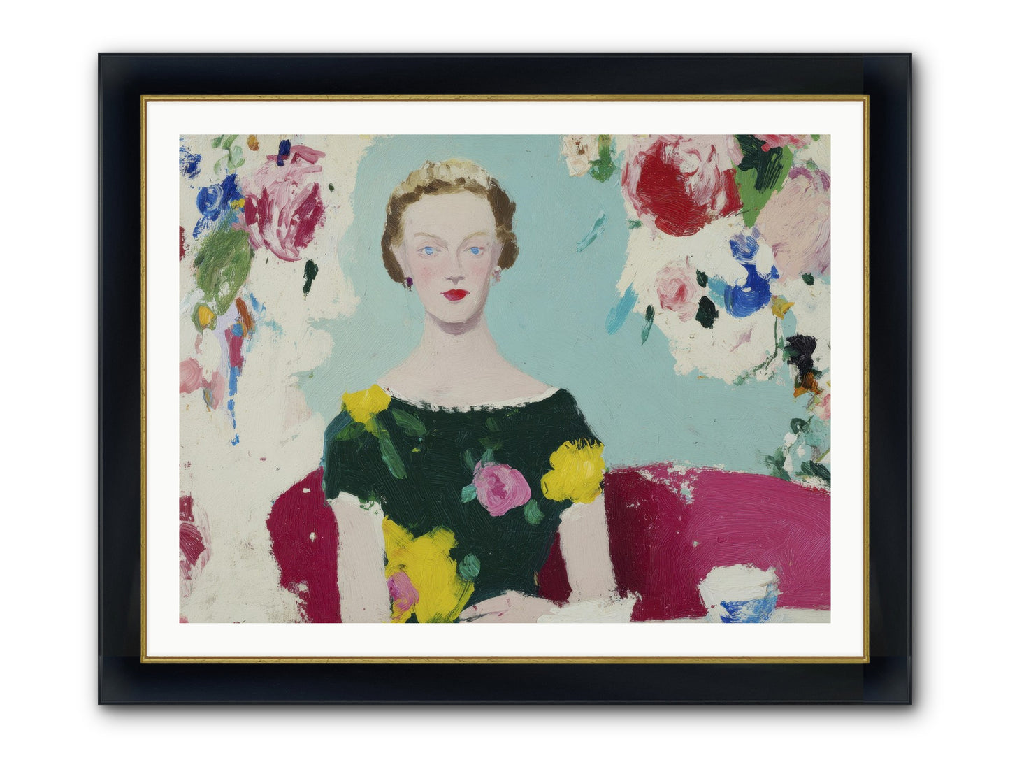 The Hour Before Framed Print - Wide Black w/Gold 40x30
