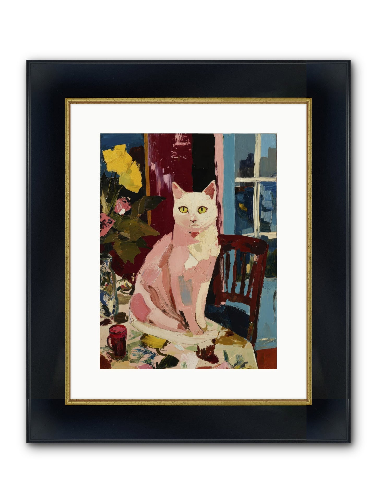 The Household Queen Framed Print - Wide Black w/Gold 12x16