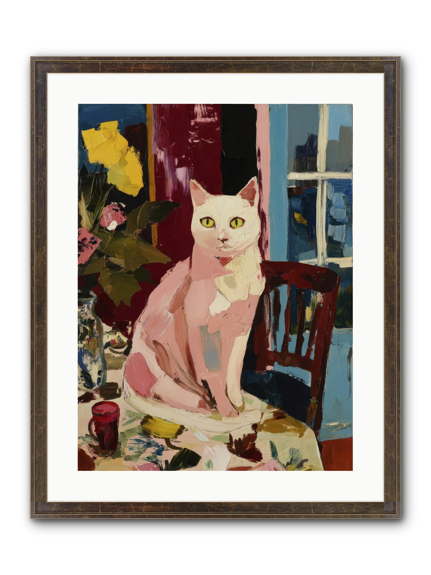 The Household Queen Framed Print - Slimwoods Black/Gold 18x24