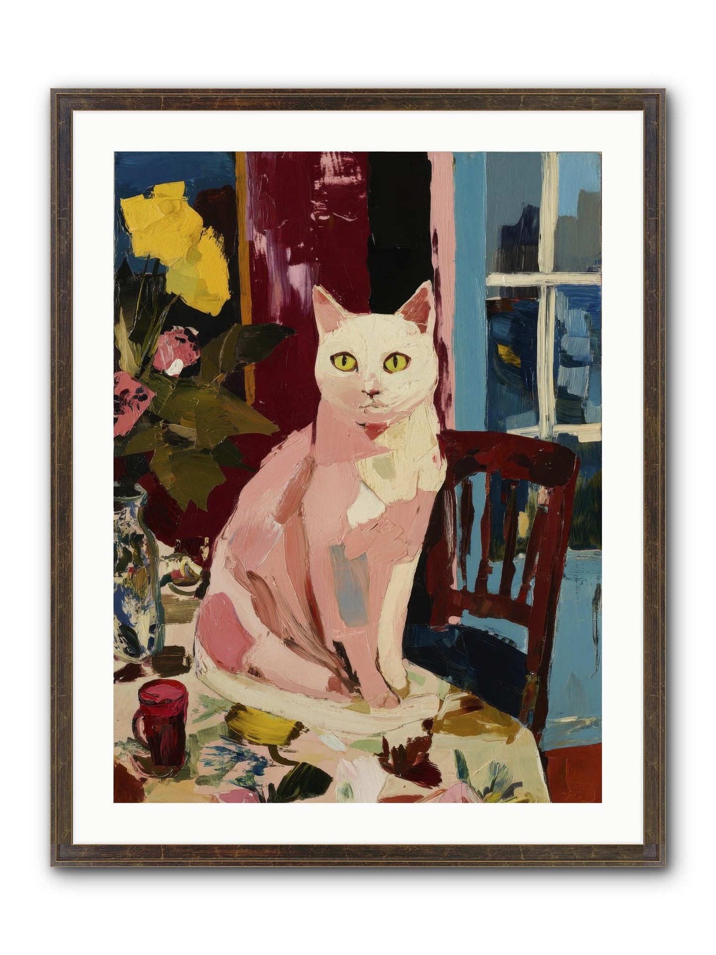 The Household Queen Framed Print - Slimwoods Black/Gold 24x32