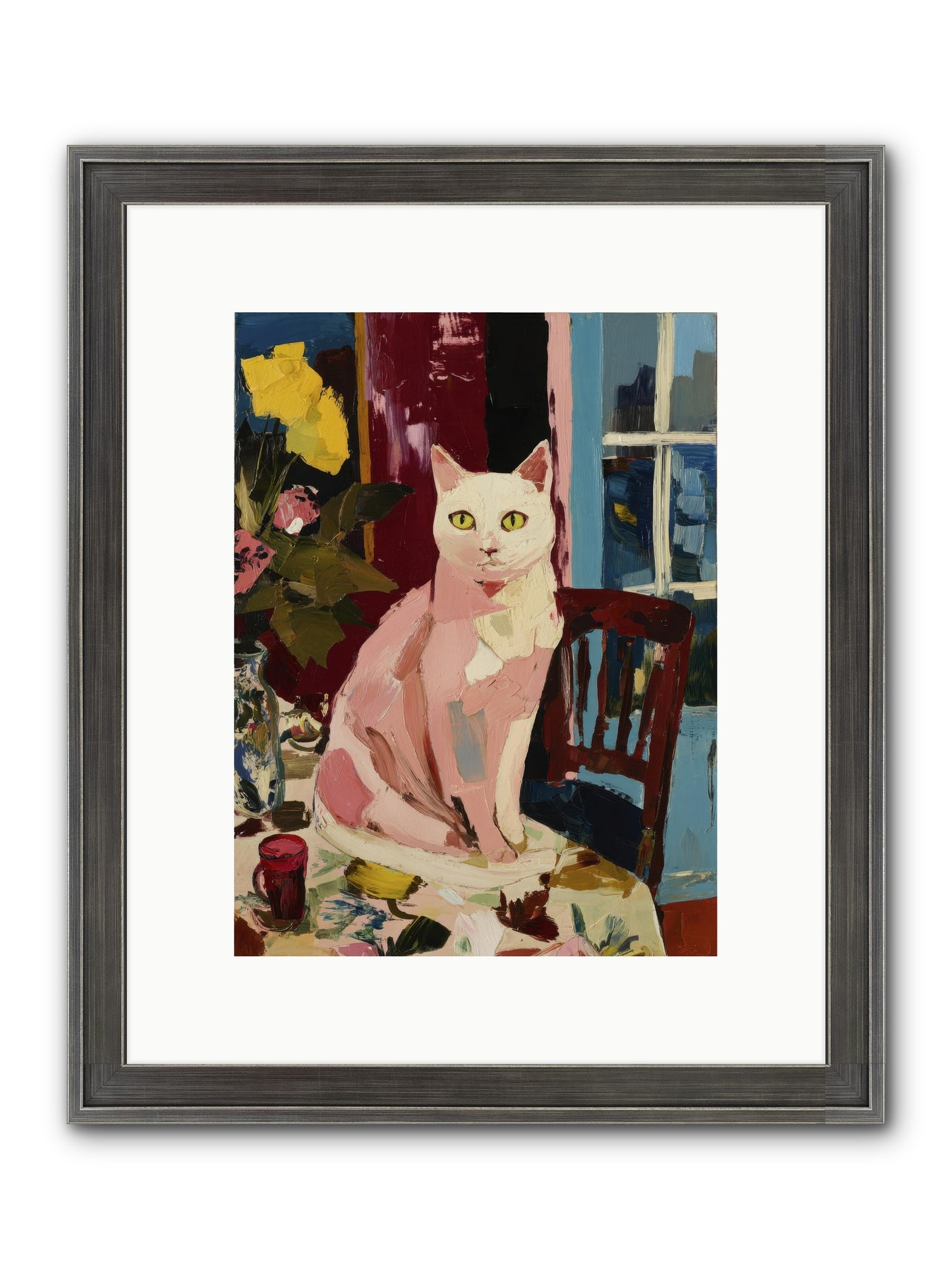 The Household Queen Framed Print - Slimwoods Black/Silver 9x12