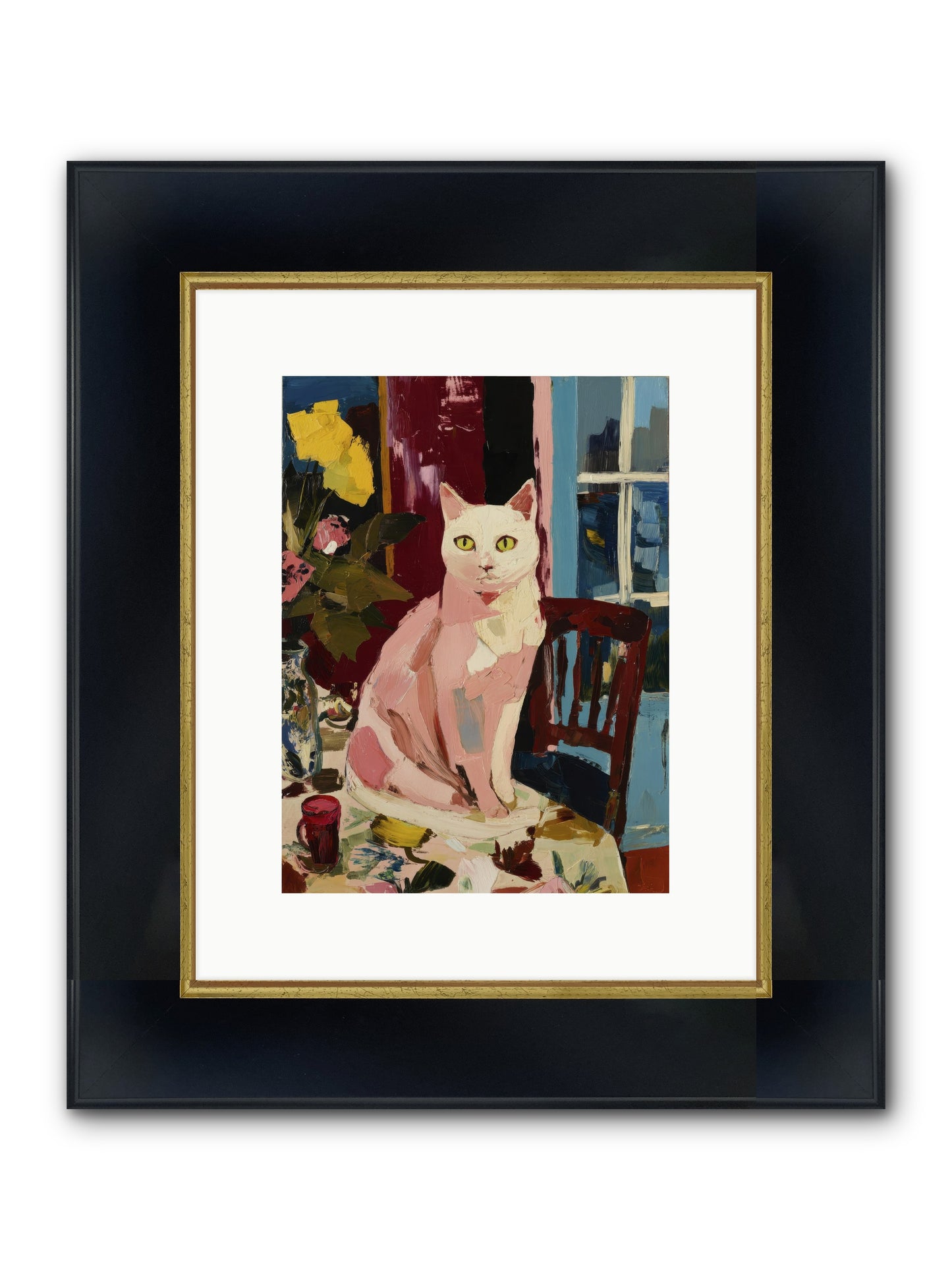 The Household Queen Framed Print - Wide Black w/Gold 9x12