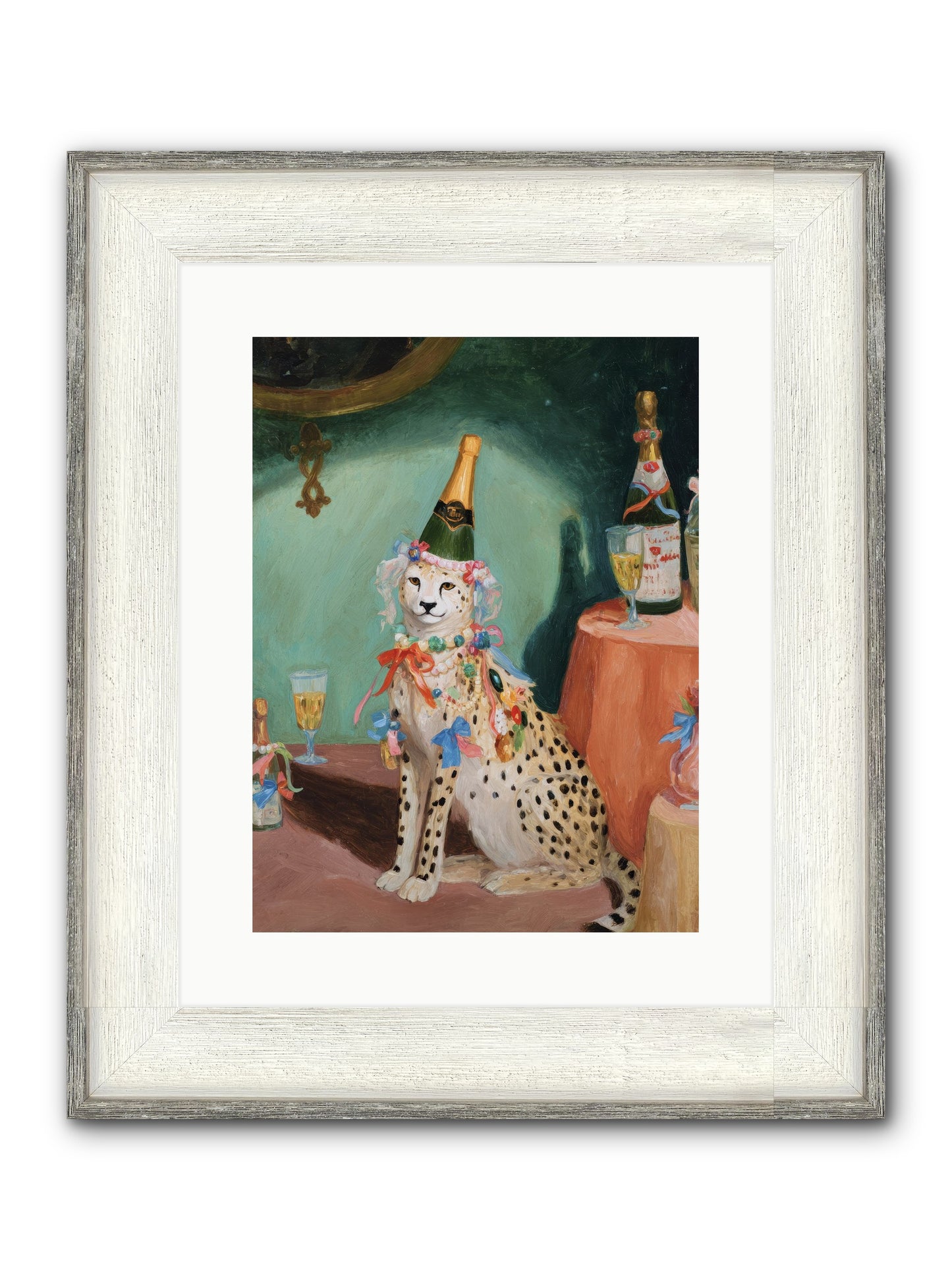 The Illustrious Gathering Framed Print - Driftwood White 12x16