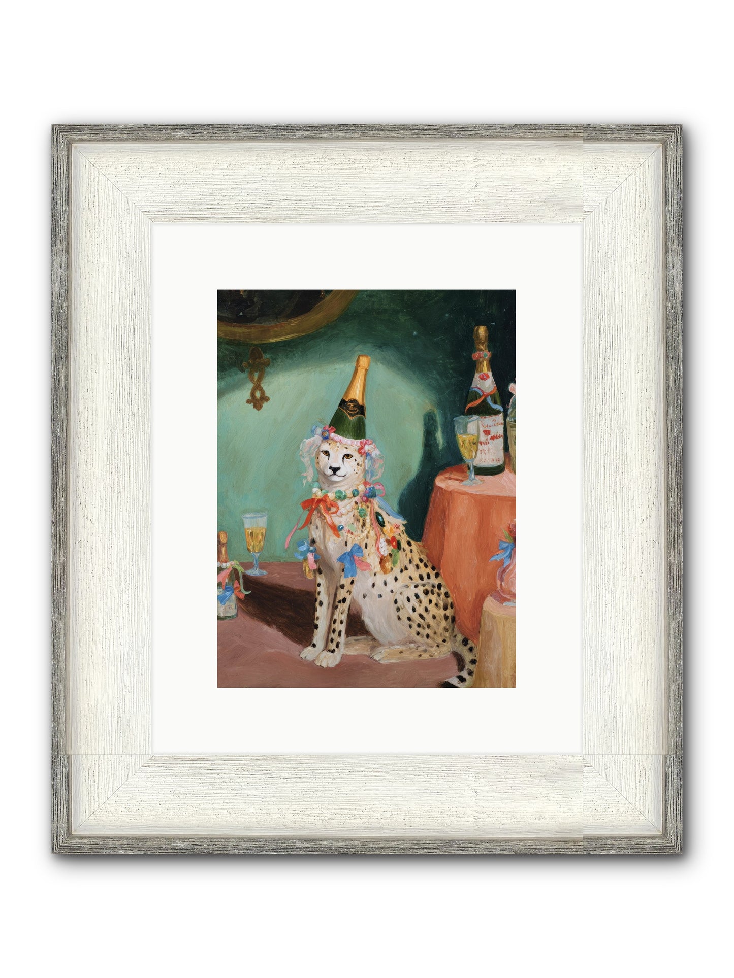 The Illustrious Gathering Framed Print - Driftwood White 9x12