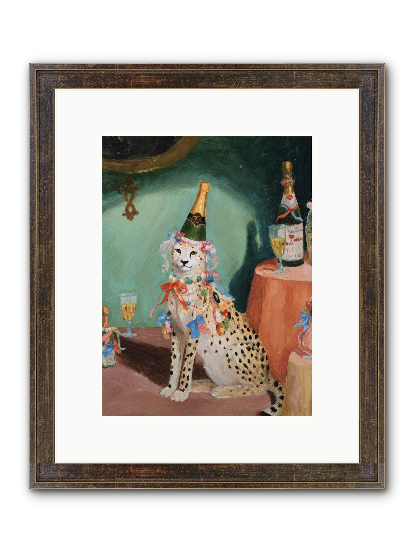 The Illustrious Gathering Framed Print - Slimwoods Black/Gold 9x12