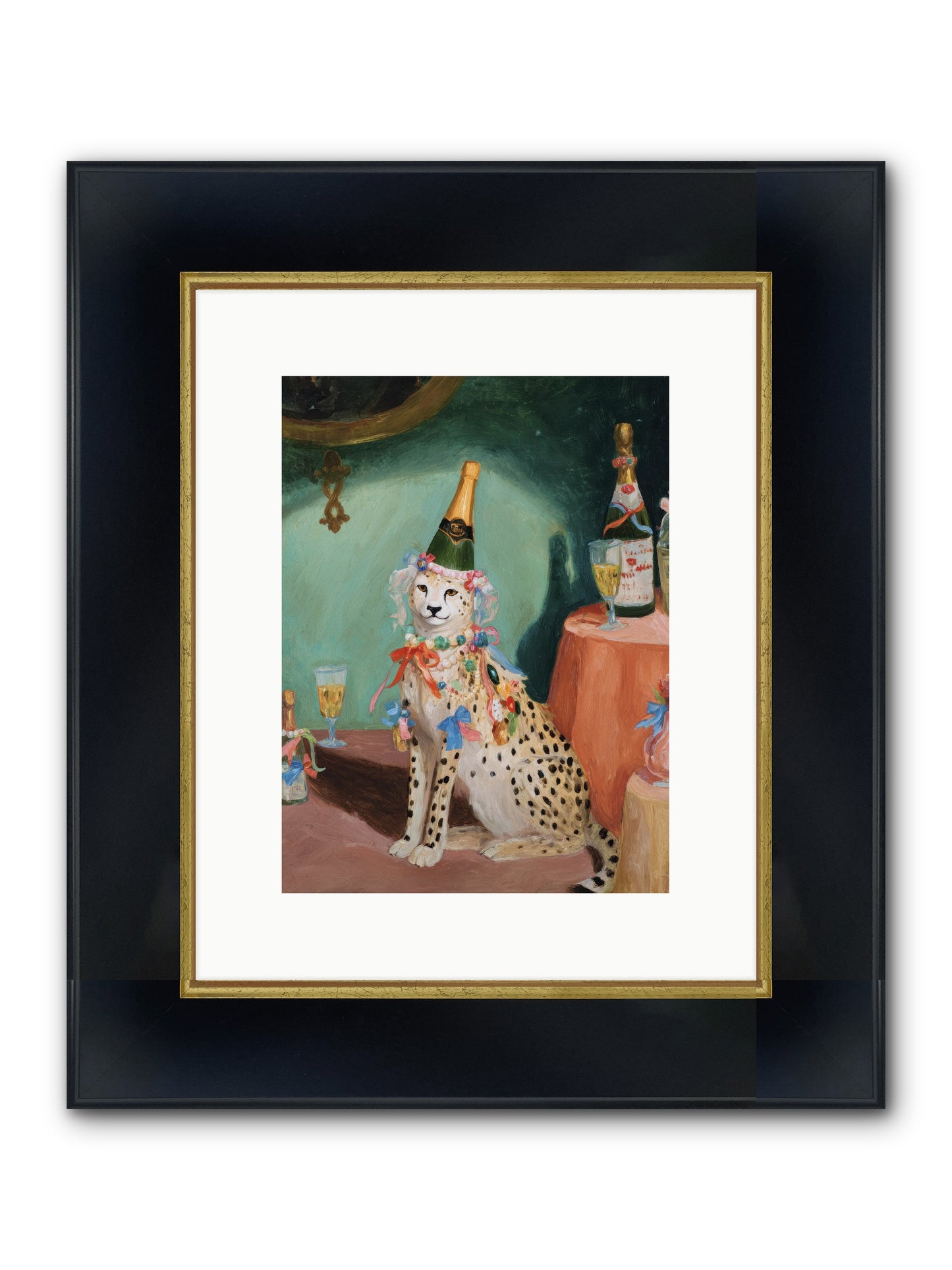 The Illustrious Gathering Framed Print - Wide Black w/Gold 9x12