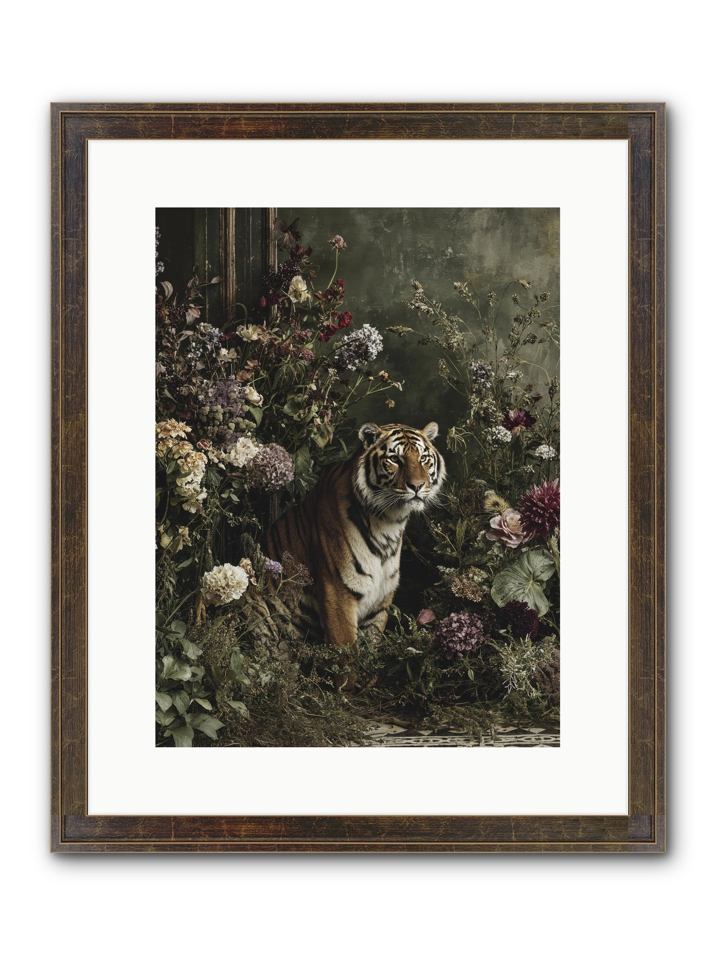 The Imperial Garden Framed Print - Slimwoods Black/Gold 12x16