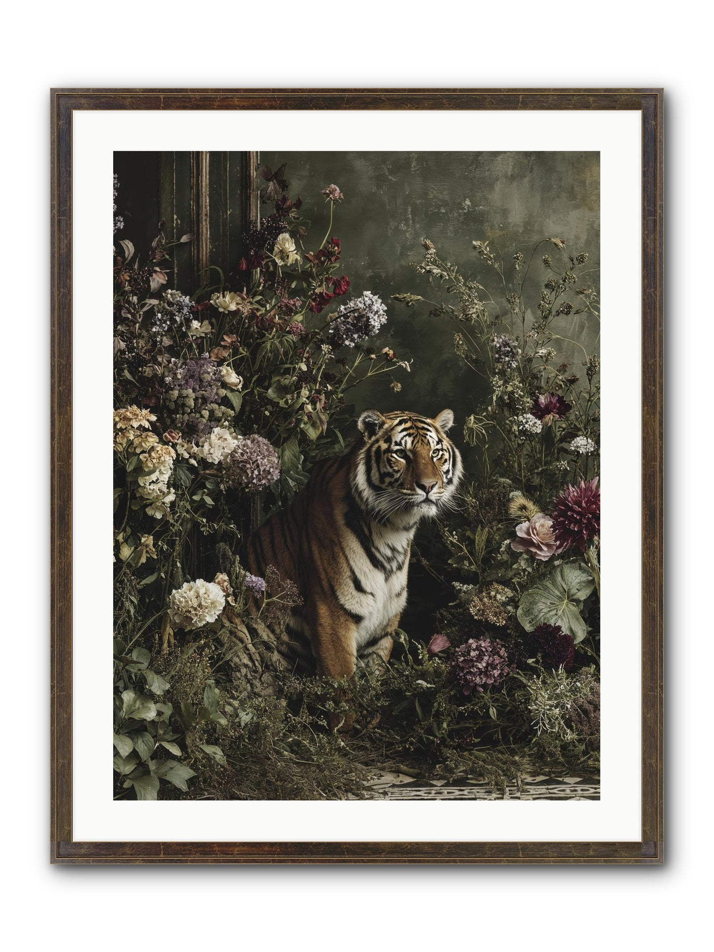 The Imperial Garden Framed Print - Slimwoods Black/Gold 24x32
