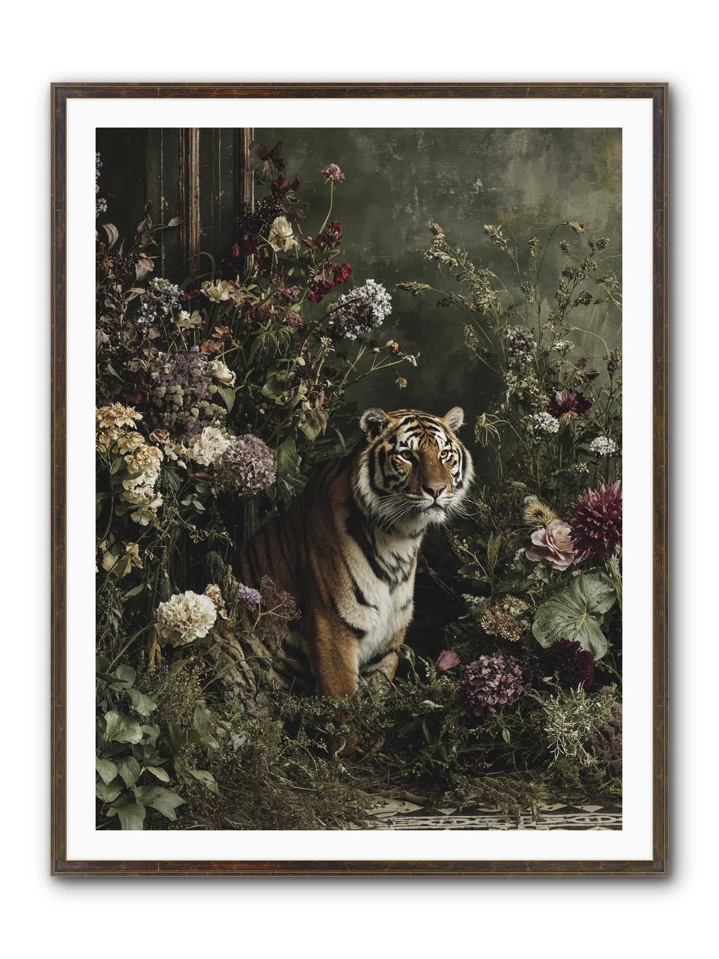 The Imperial Garden Framed Print - Slimwoods Black/Gold 36x48