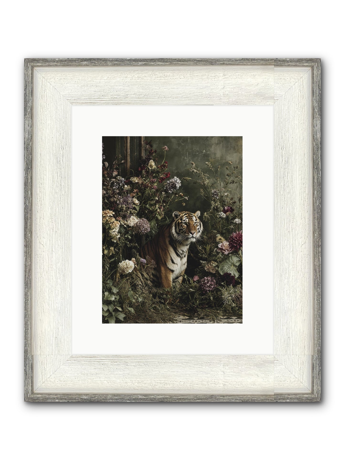 The Imperial Garden Framed Print - Driftwood White 9x12