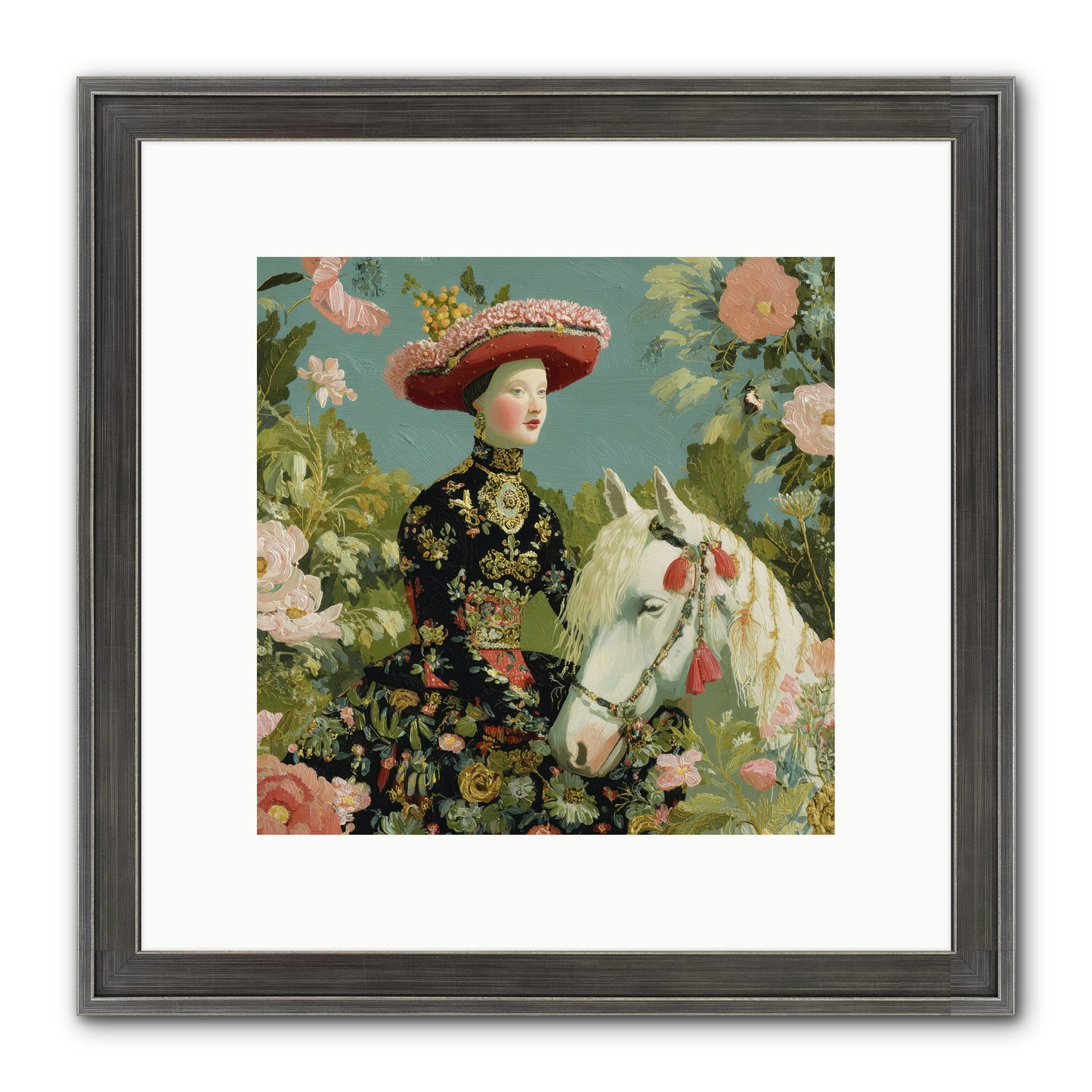The Impossible Blue Hour Framed Print - Slimwoods Black/Silver 10x10